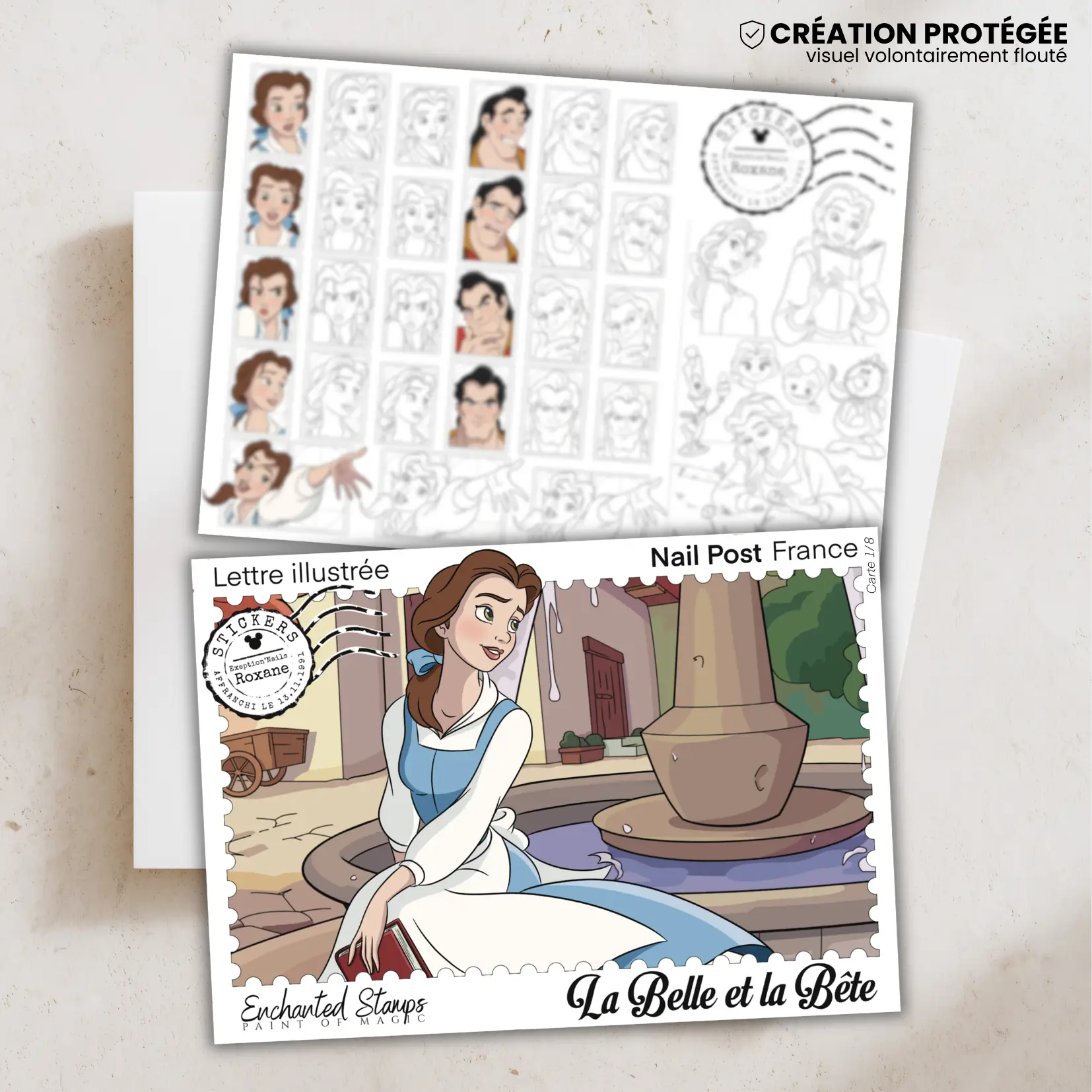 La Belle et la Bête – 8 cartes