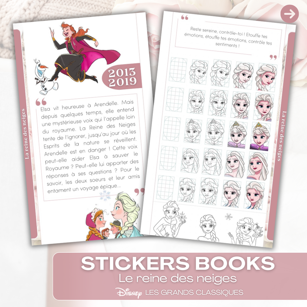 Le reine des neiges – Stickers Book (format numérique)