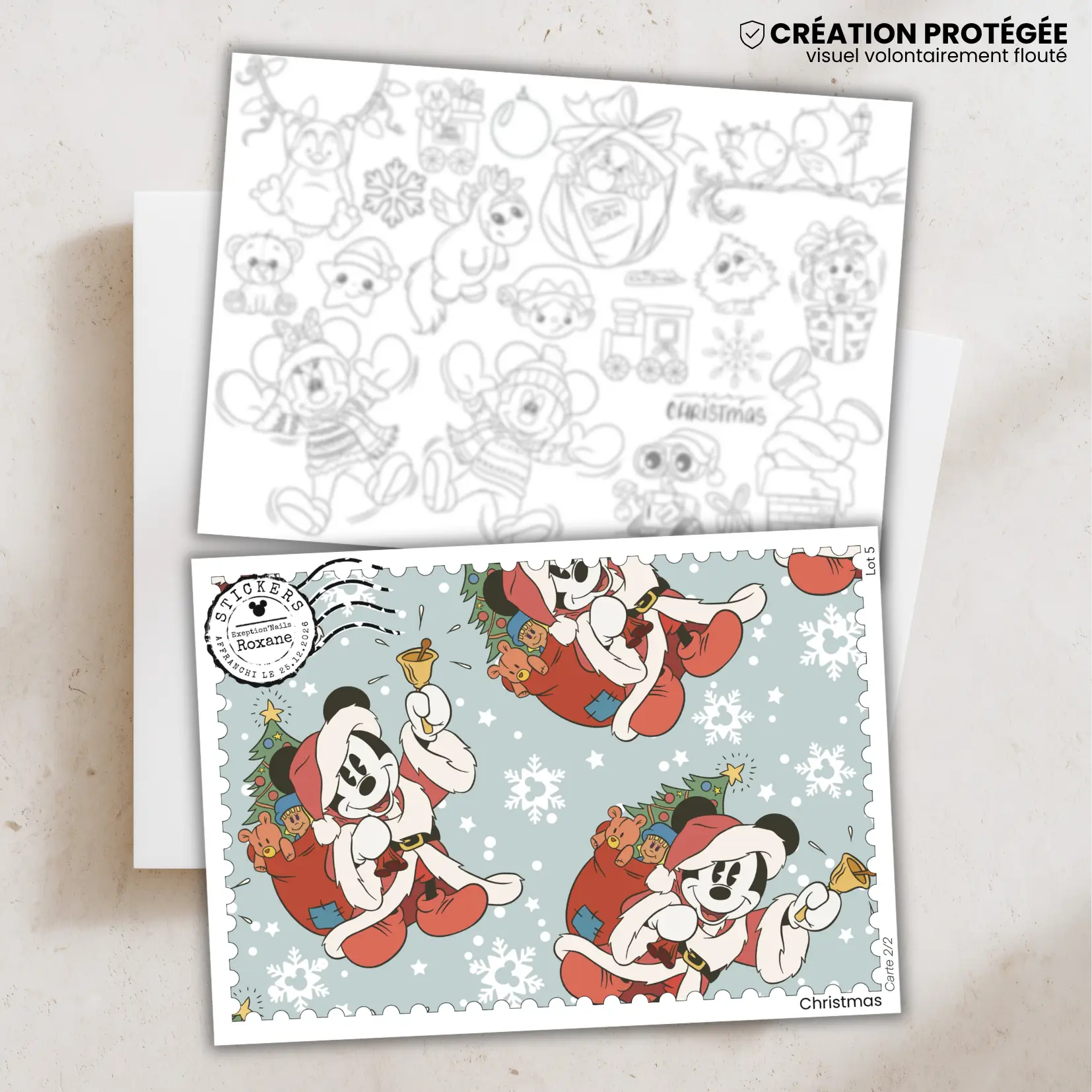 Christmas – 2 minis cartes – Lot n°5