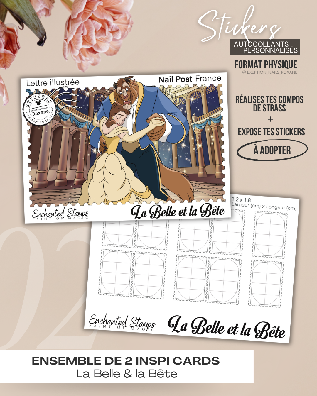 La Belle et la Bête – lot de 2 Inspi Cards
