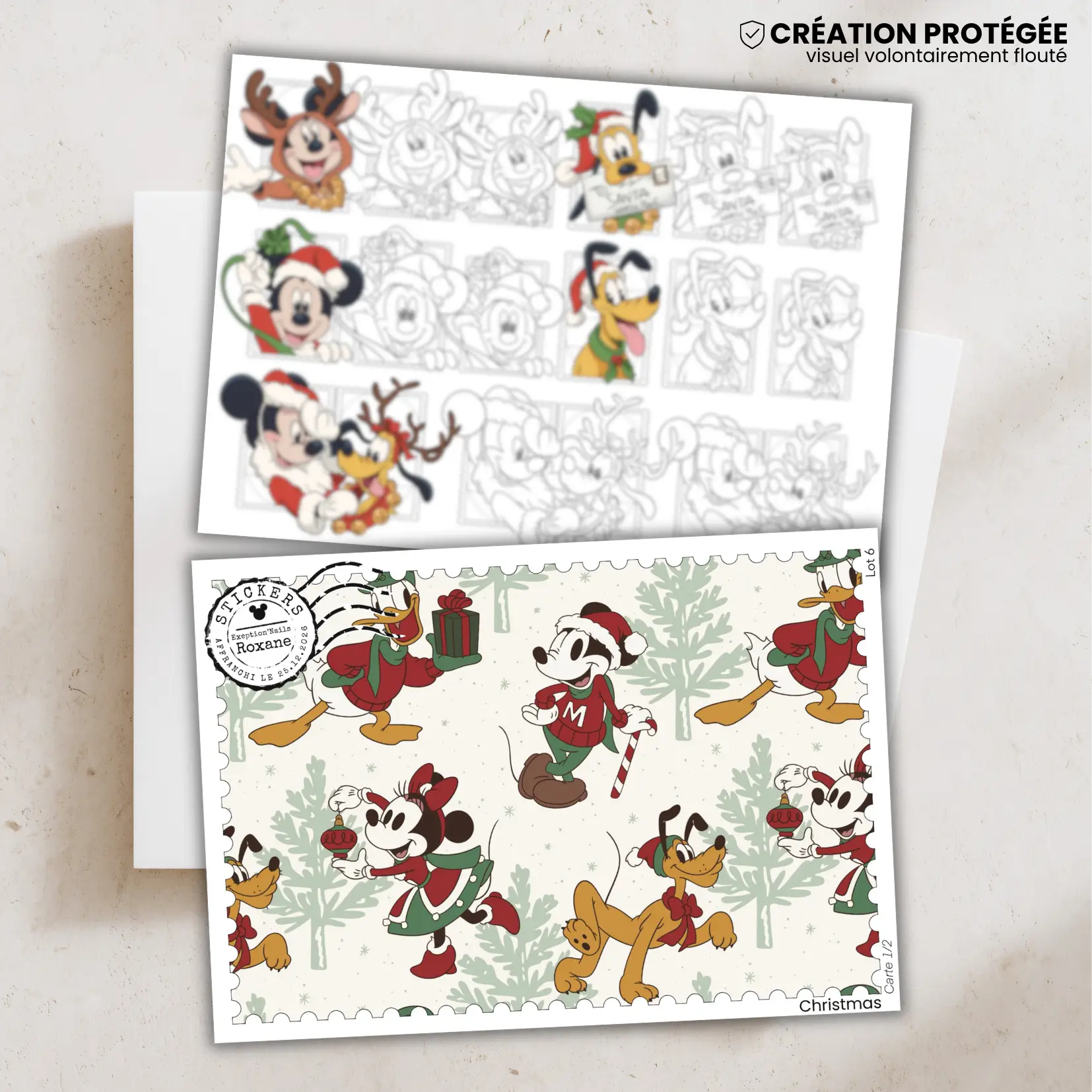 Christmas – 2 minis cartes – Lot n°6
