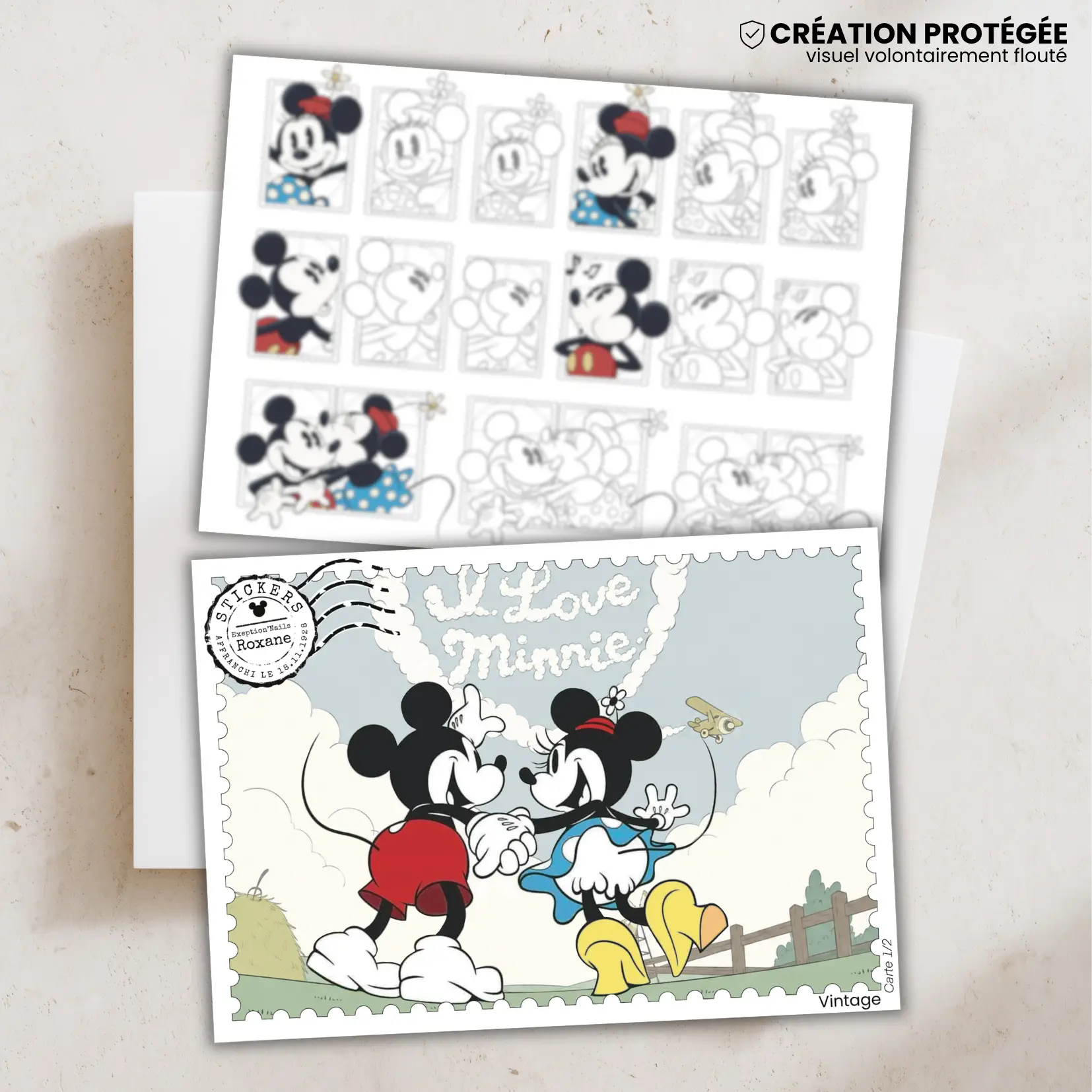 Vintage – 2 minis cartes