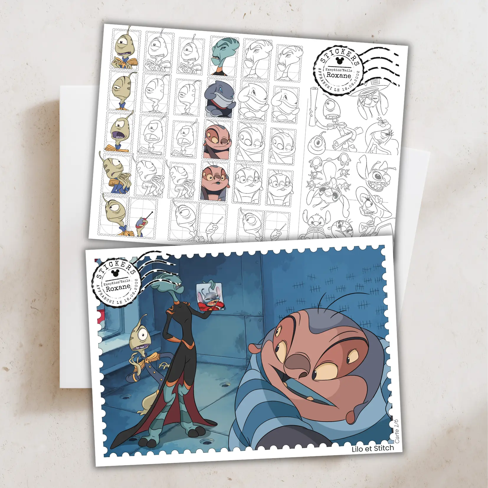 Lilo et Stitch – lot de 6 cartes