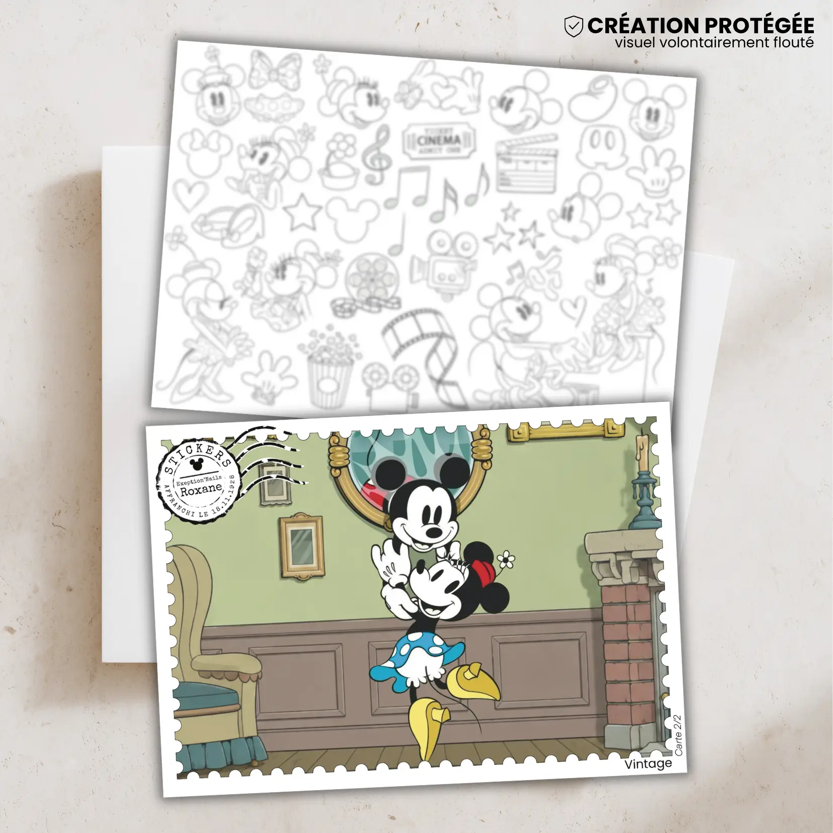 Vintage – 2 minis cartes
