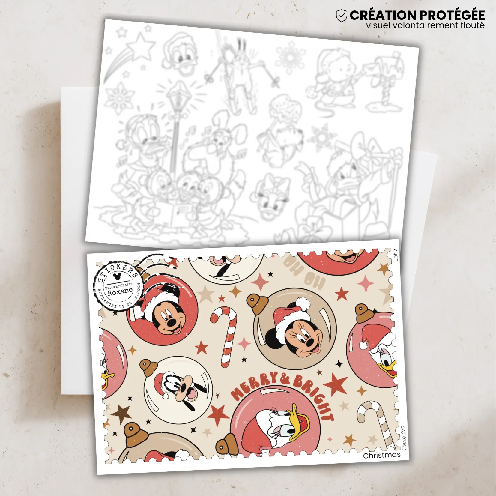 Christmas – 2 minis cartes – Lot n°7
