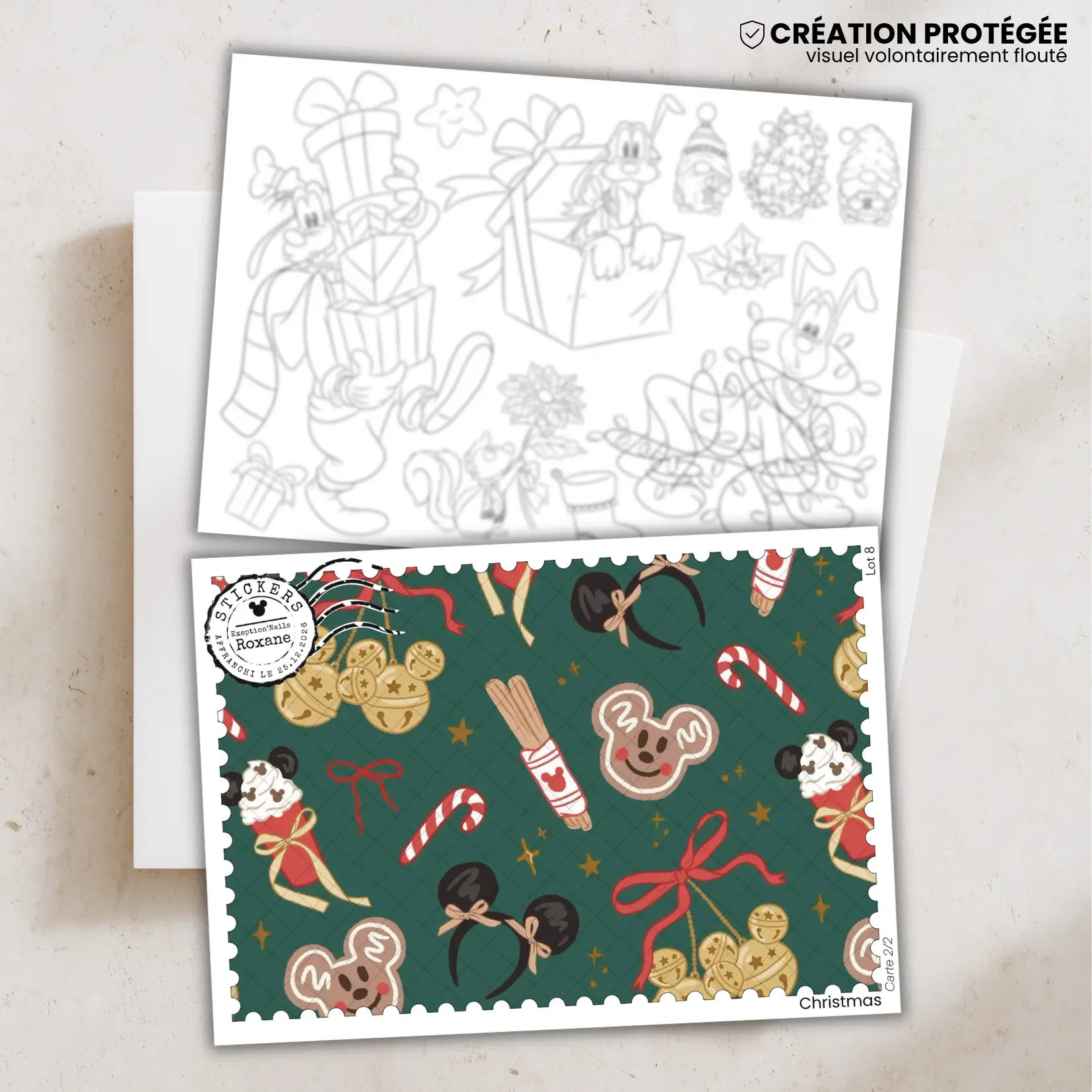 Christmas – 2 minis cartes – Lot n°8