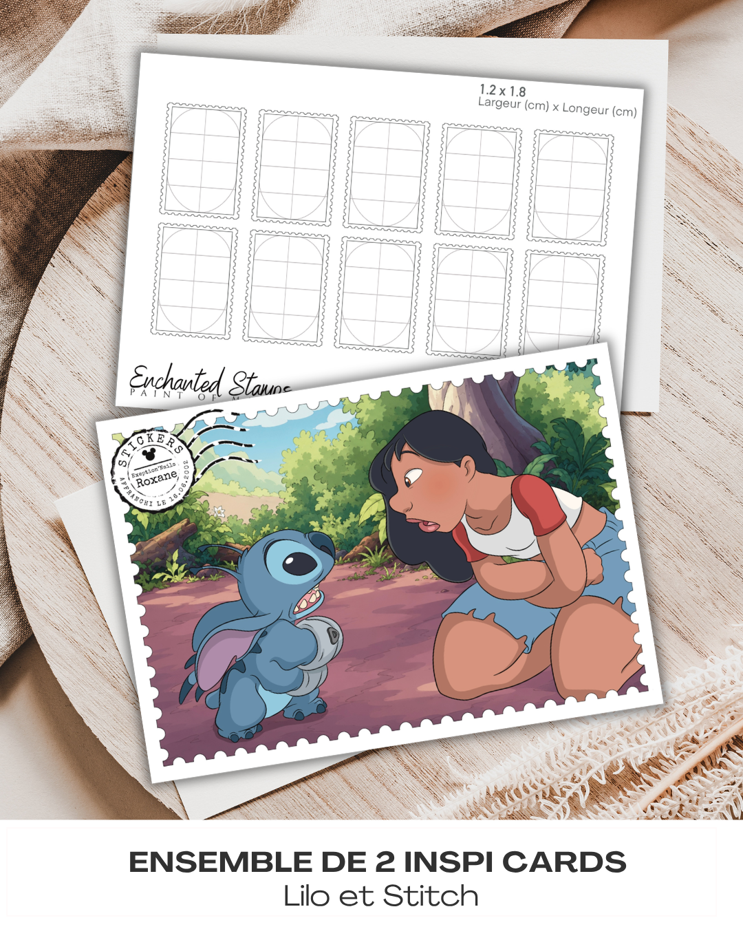 Lilo et Stitch – lot de 2 Inspi Cards (gabarits vierges)