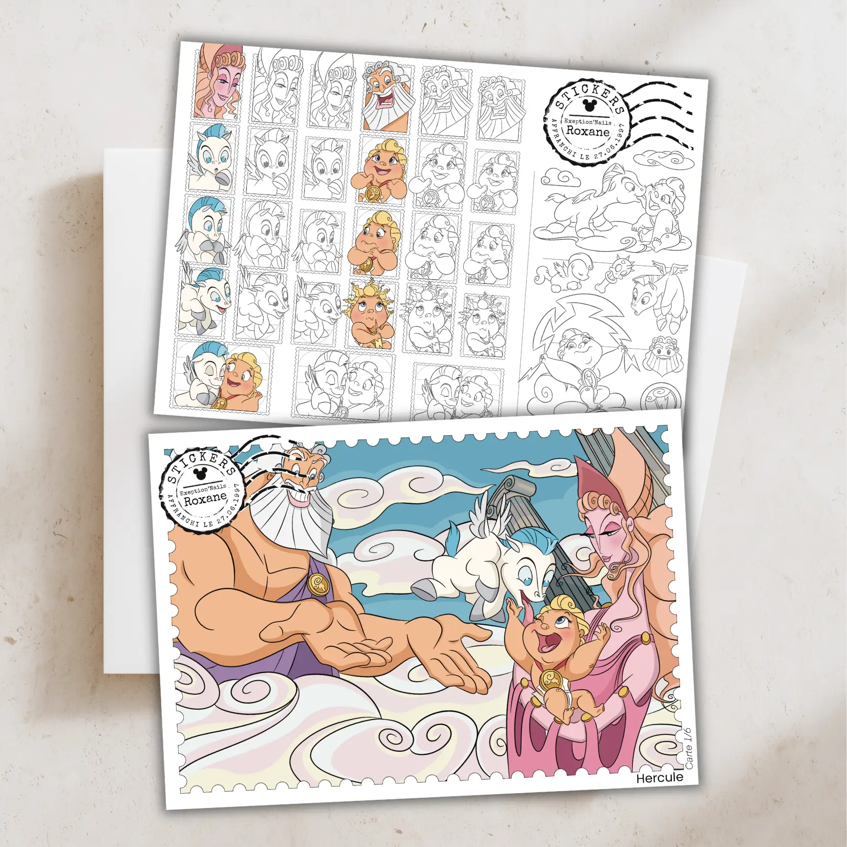Hercule – lot de 6 cartes