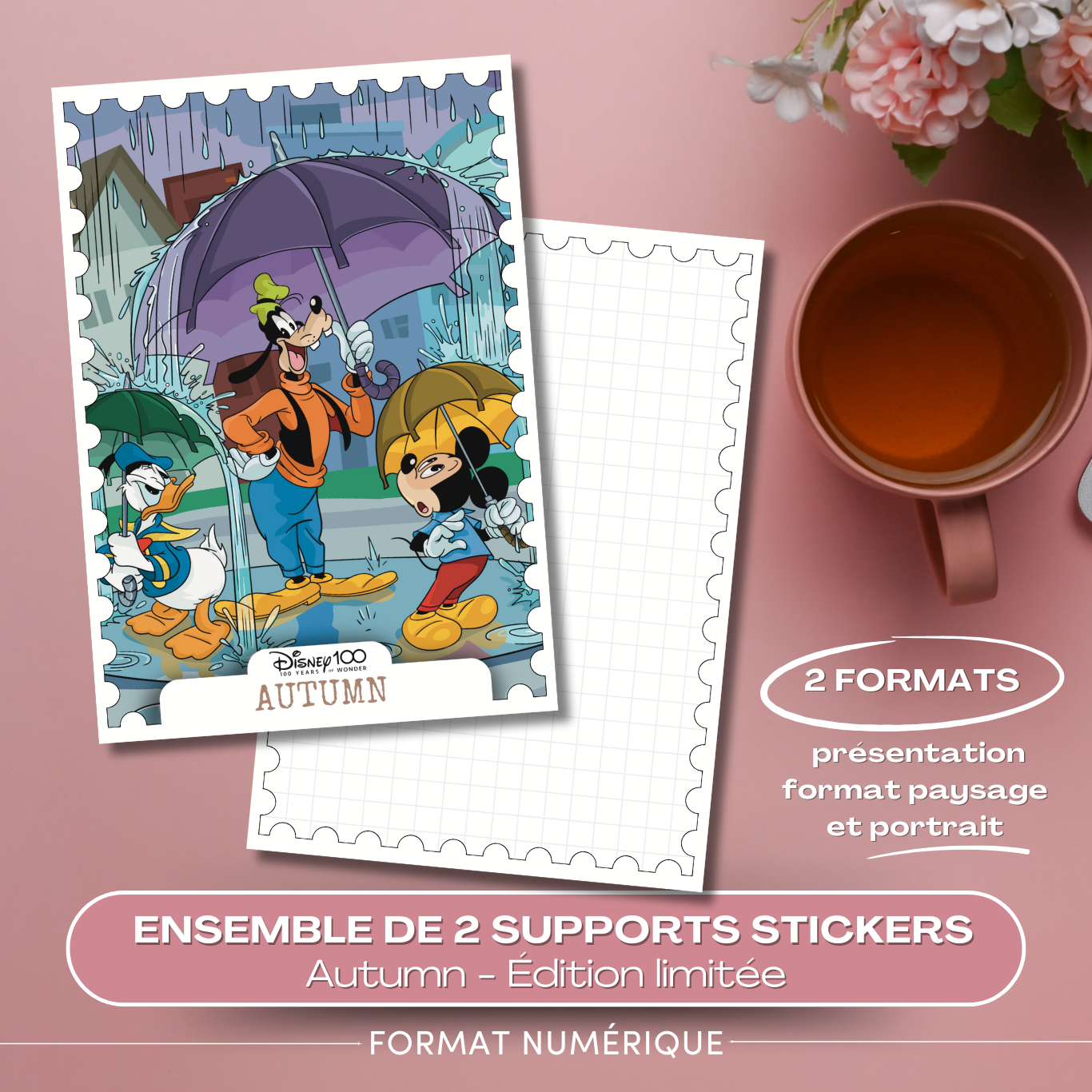Autumn – lot de 2 fonds de carnet