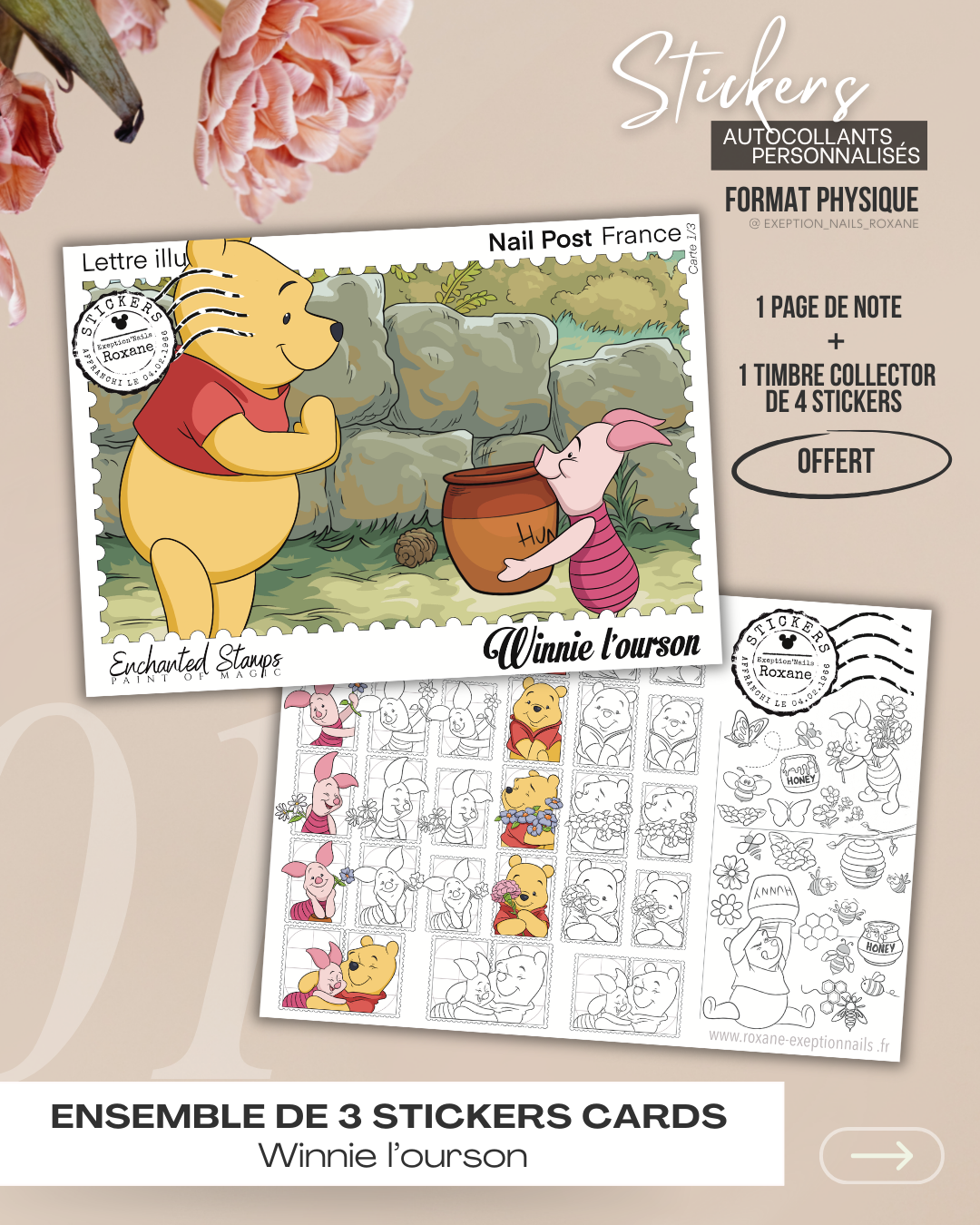 Winnie l&rsquo;ourson – lot de 3 cartes