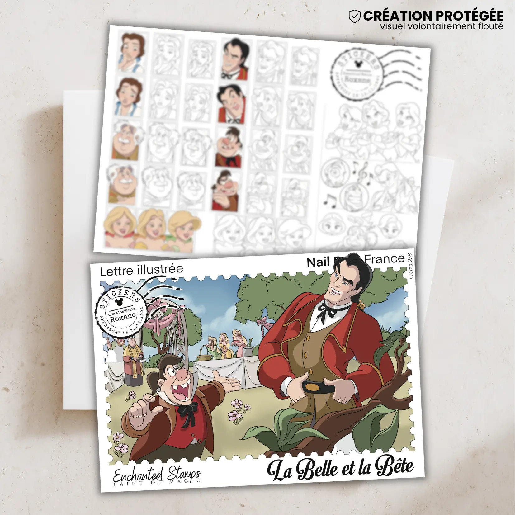 La Belle et la Bête – 8 cartes