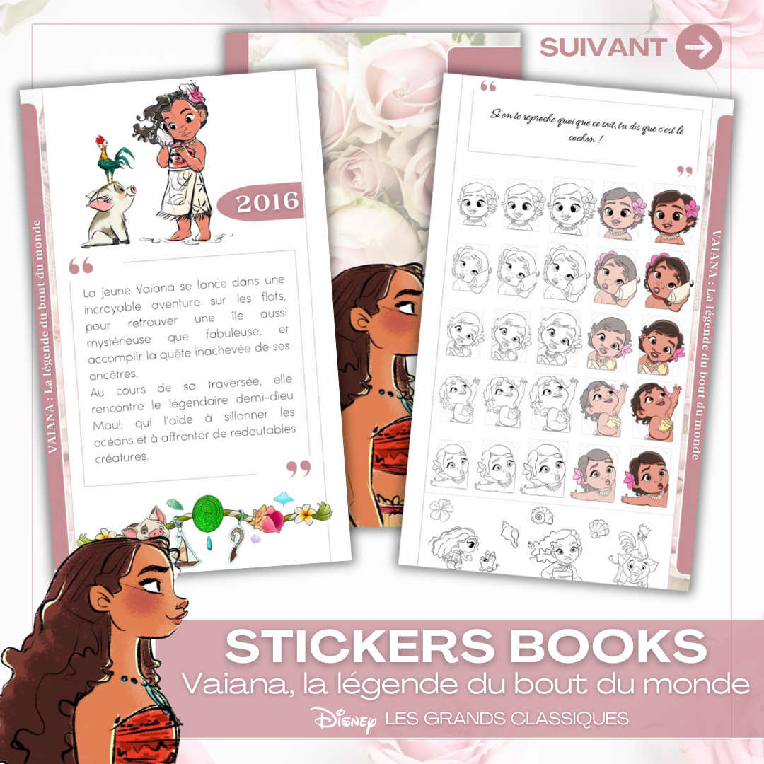 Vaiana- Stickers Book (format numérique)