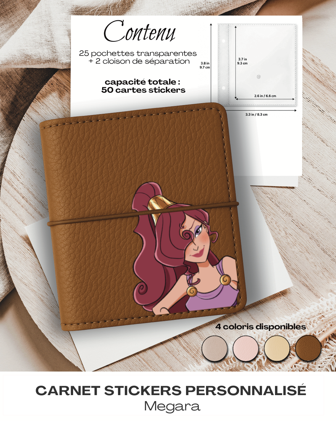 Carnet Stickers personnalisé – Megara