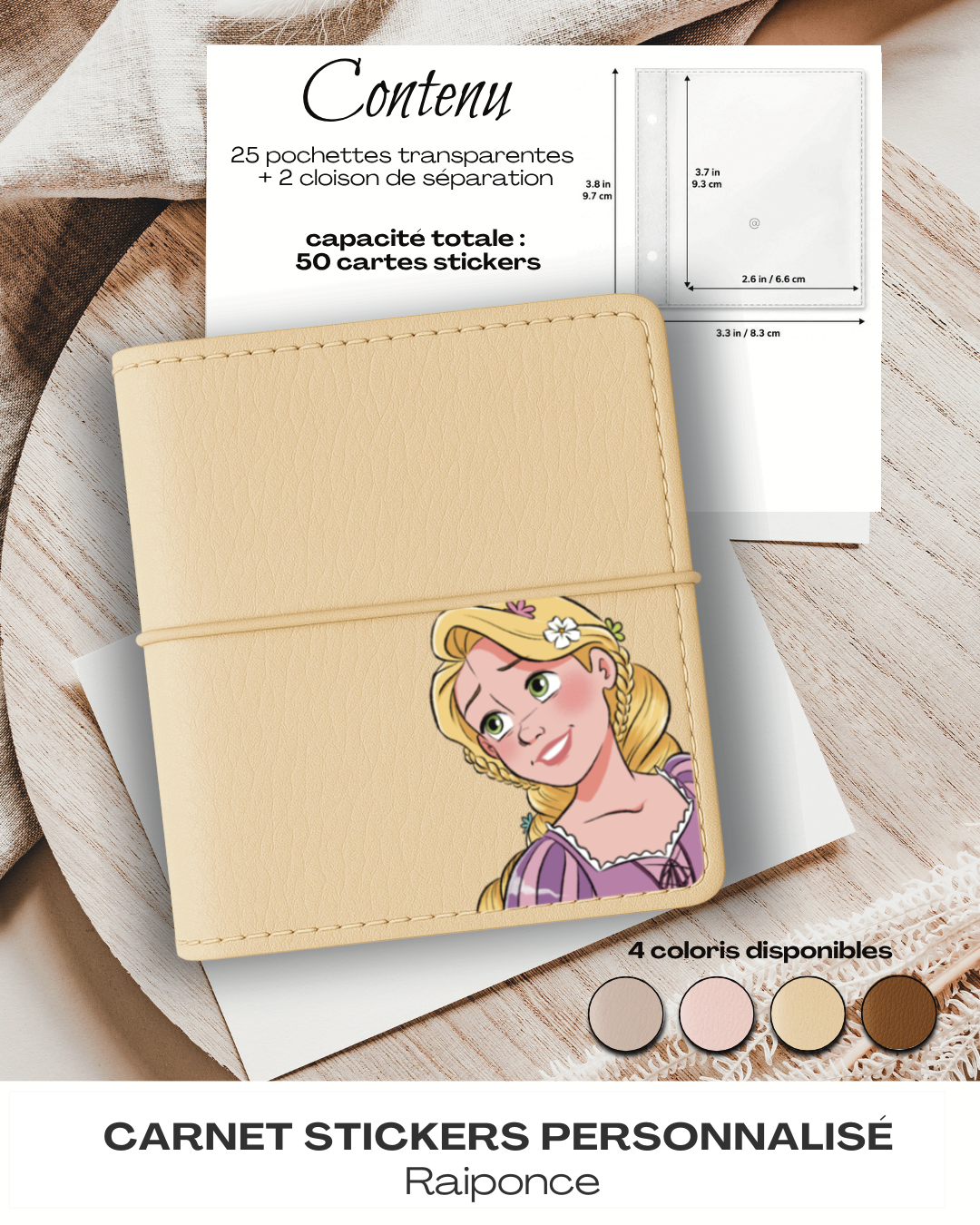 Carnet Stickers personnalisé - Raiponce – Image 4