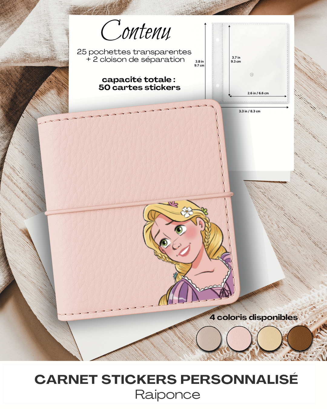 Carnet Stickers personnalisé - Raiponce – Image 3