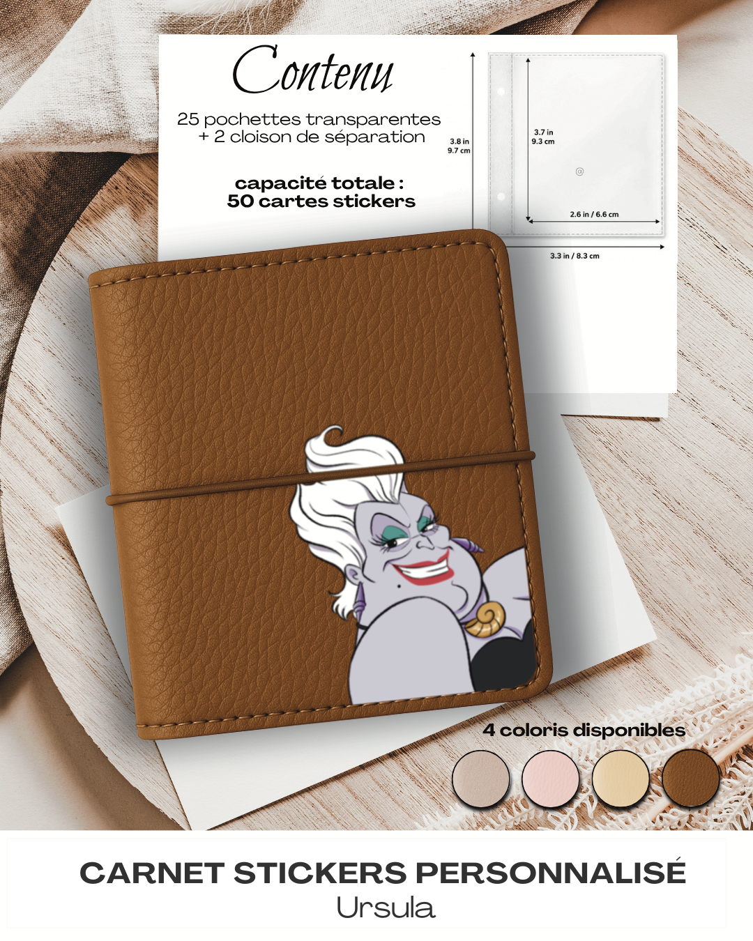 Carnet Stickers personnalisé – Ursula