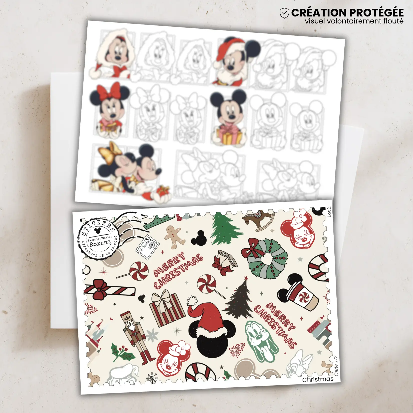 Christmas – 2 minis cartes – Lot n°2