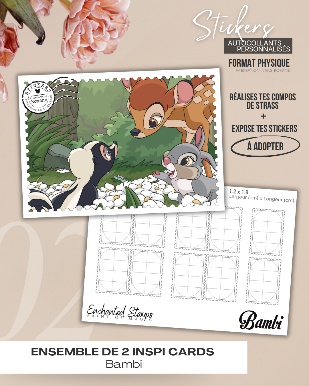 Bambi – lot de 2 Inspi Cards (gabarits vierges)