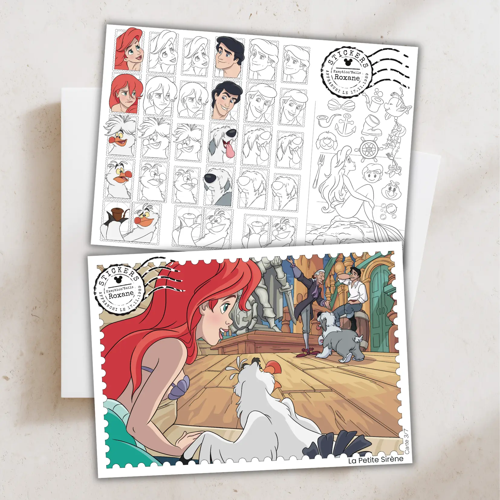 La Petite Sirène - lot de 7 cartes – Image 3