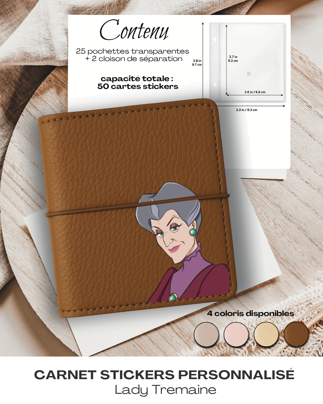 Carnet Stickers personnalisé – Lady Tremaine