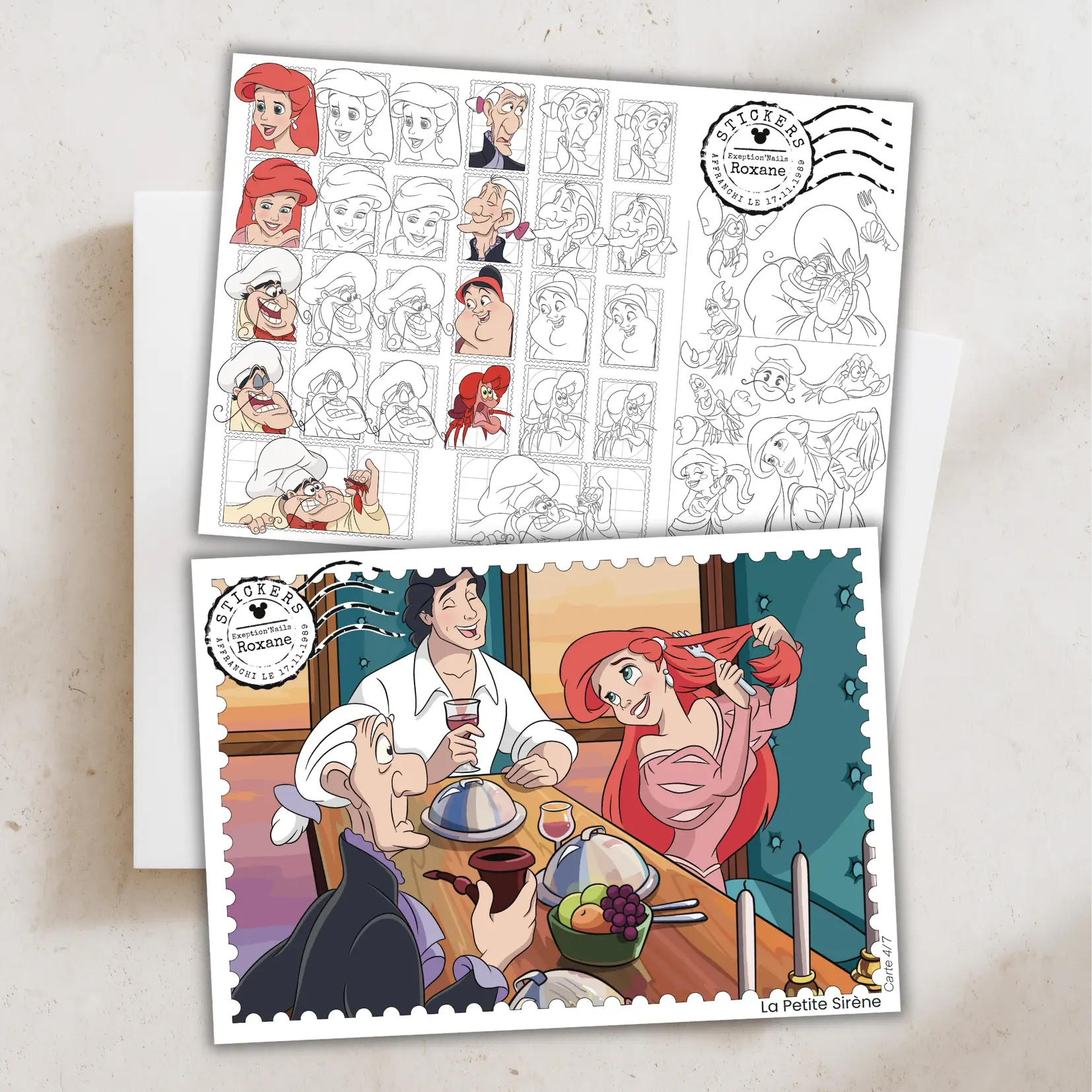La Petite Sirène - lot de 7 cartes – Image 4