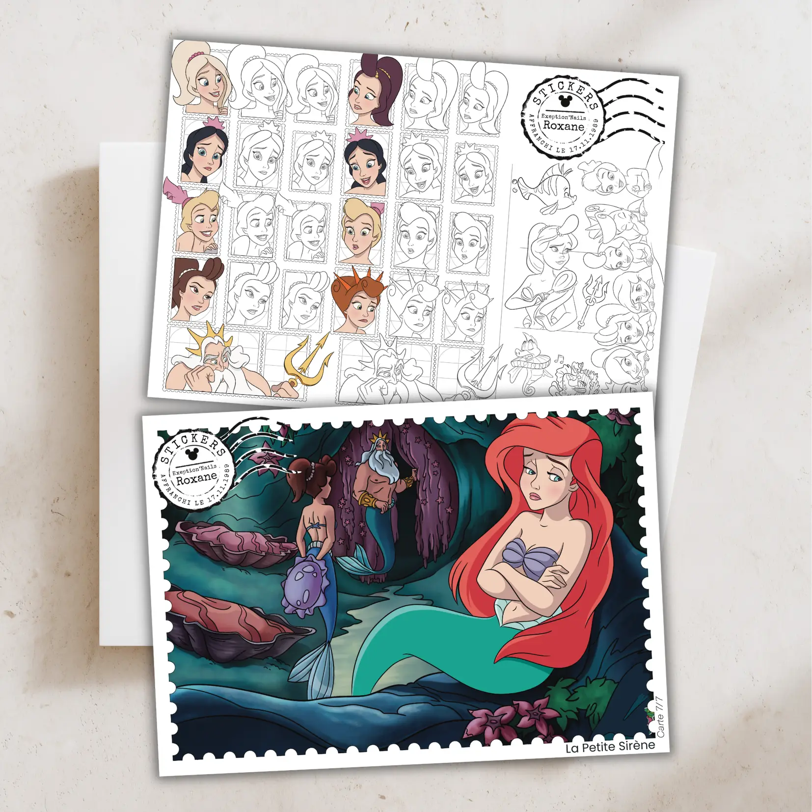 La Petite Sirène - lot de 7 cartes – Image 6