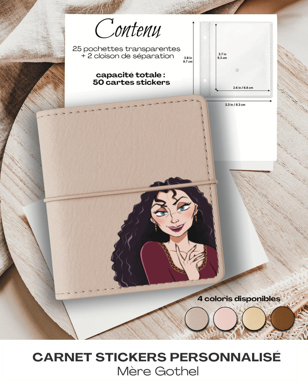 Carnet Stickers personnalisé – Mère Gothel
