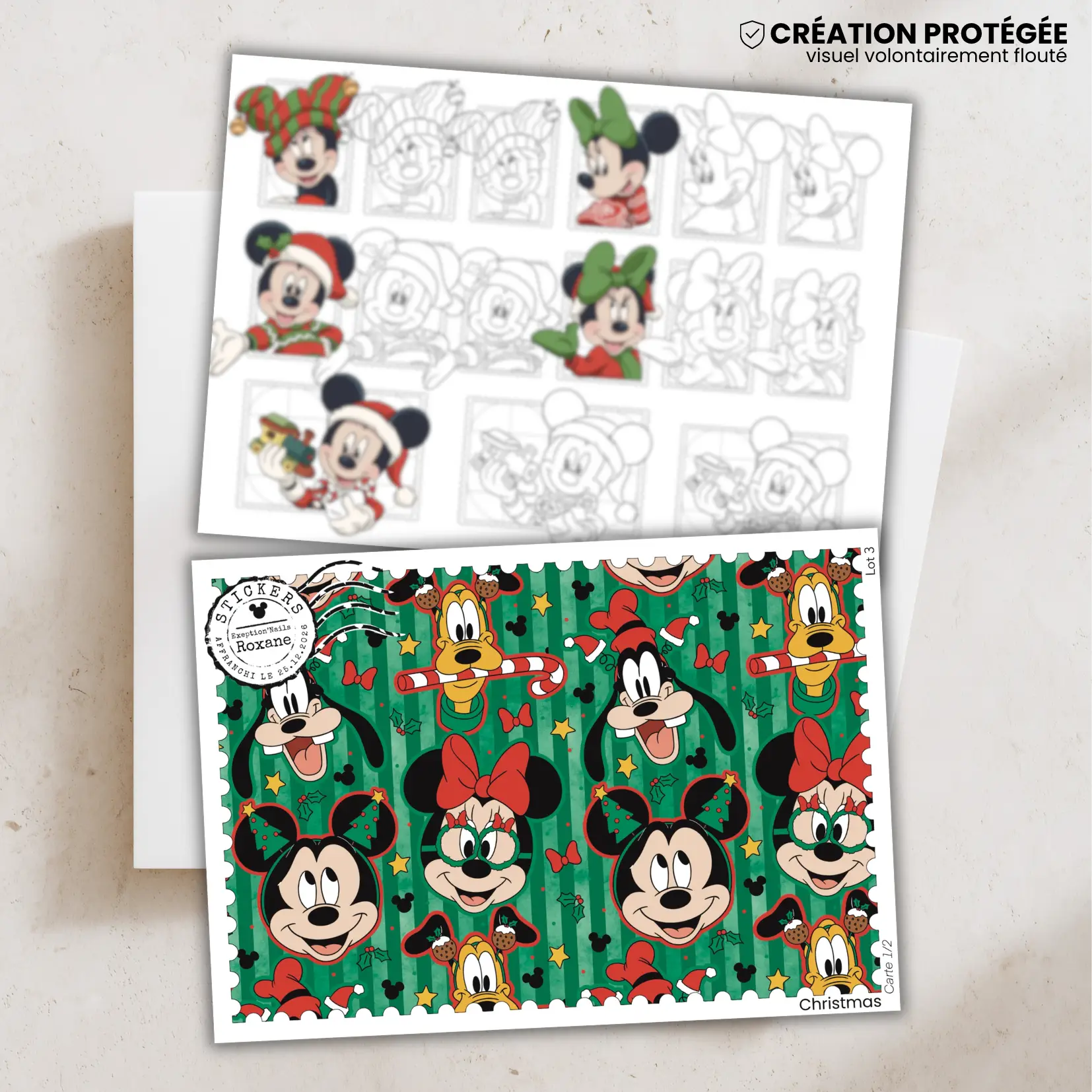 Christmas – 2 minis cartes – Lot n°3