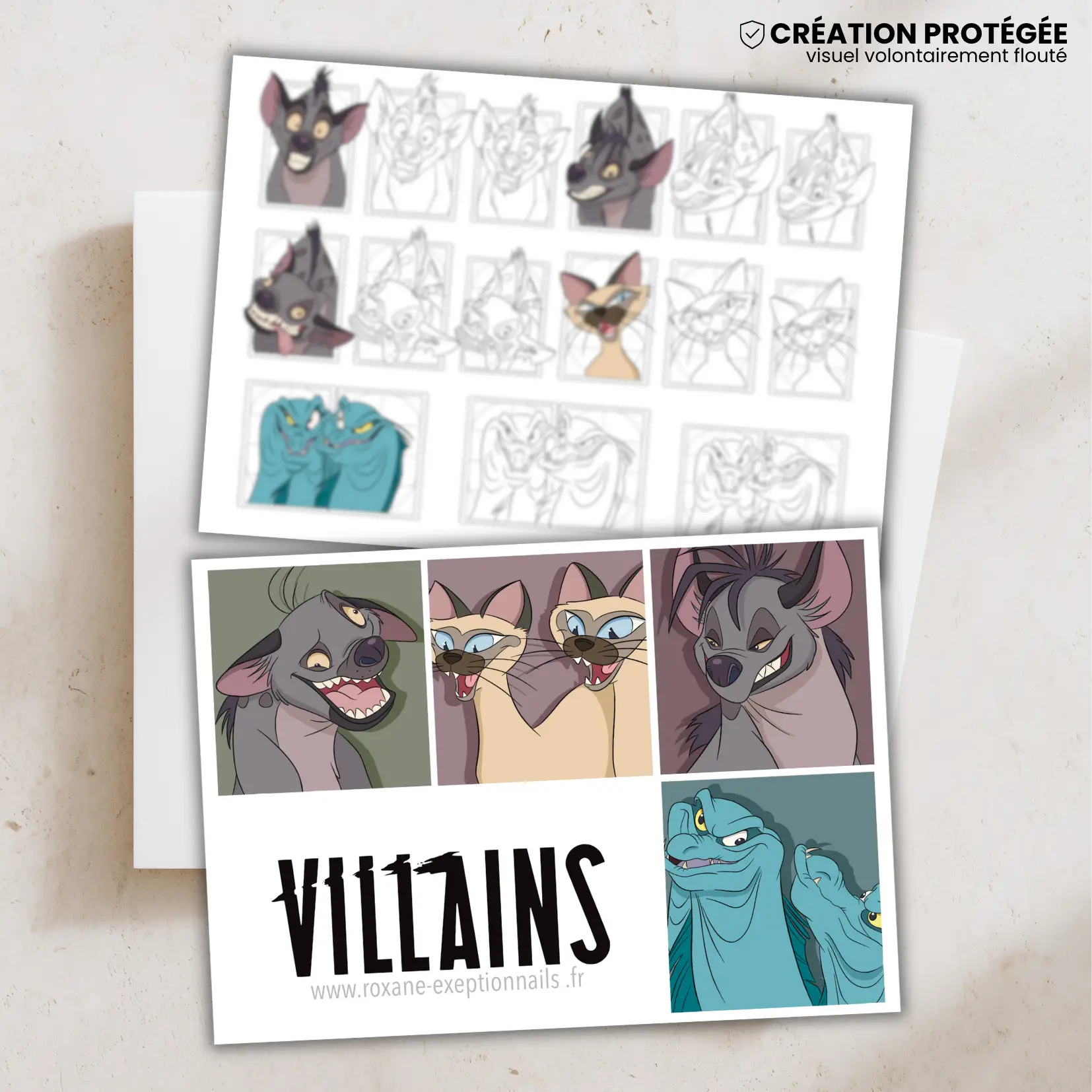 Vilains n°7 (Banzai, Shenzi, Ed, Si, Flotam & Jetsam) – 1 mini carte
