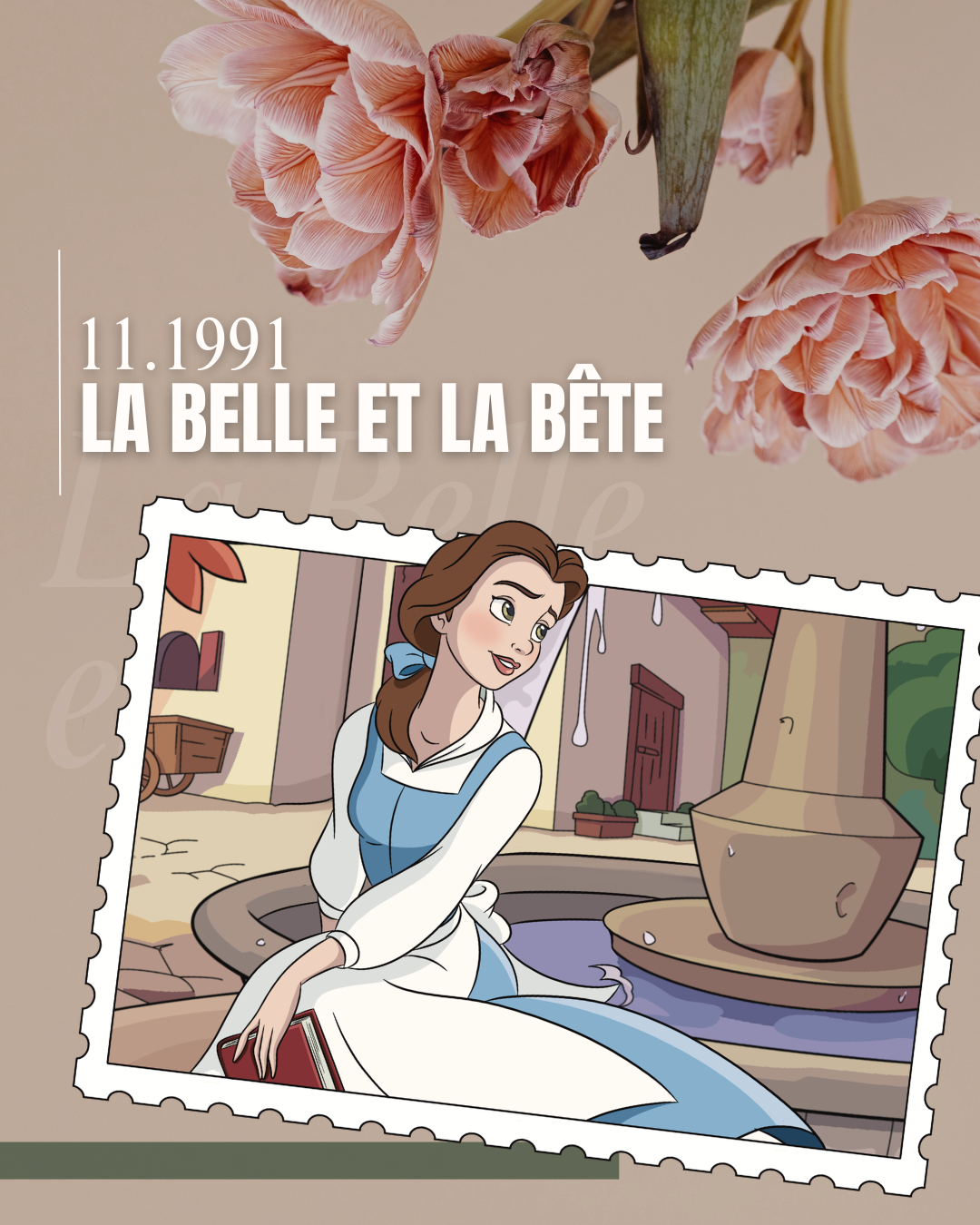 La Belle & la Bête – lot de 8 cartes