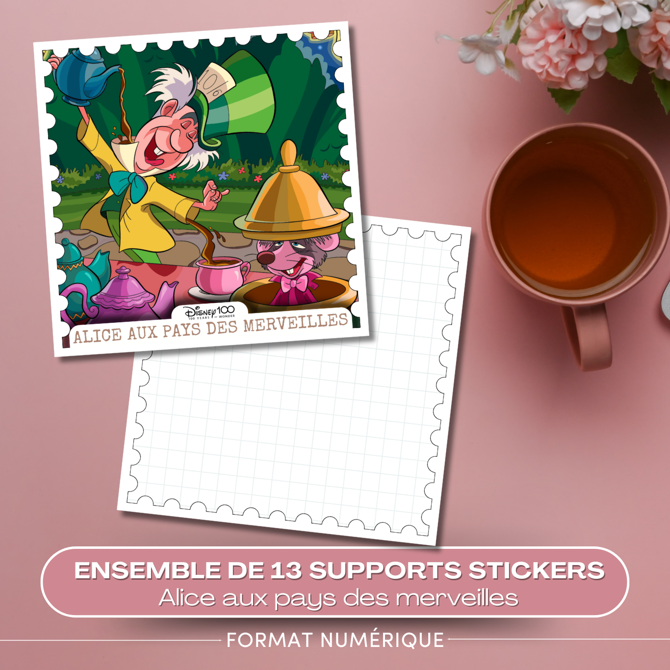 Alice aux pays des merveilles - lot de 13 fonds de boite – Image 7