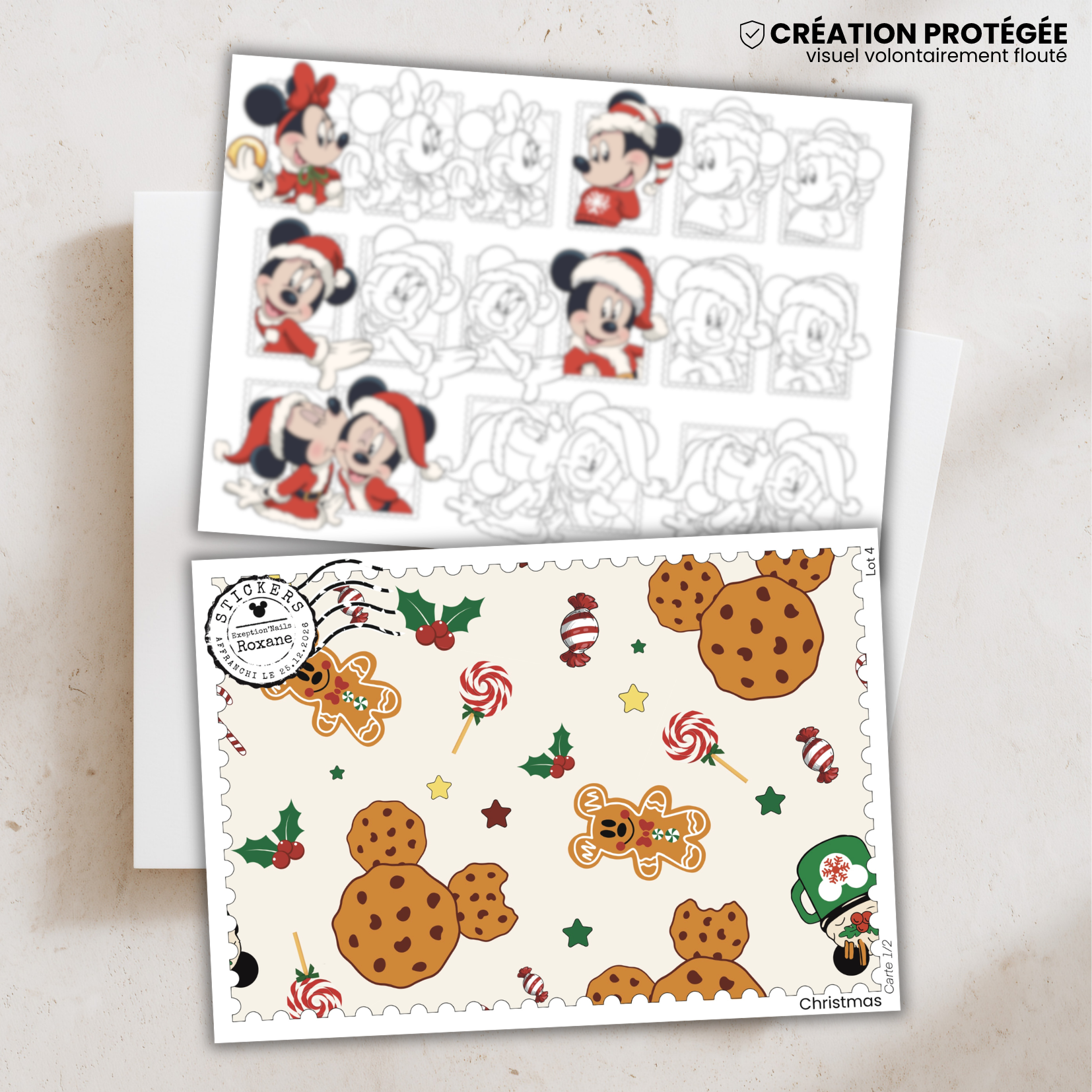 Christmas – 2 minis cartes – Lot n°4