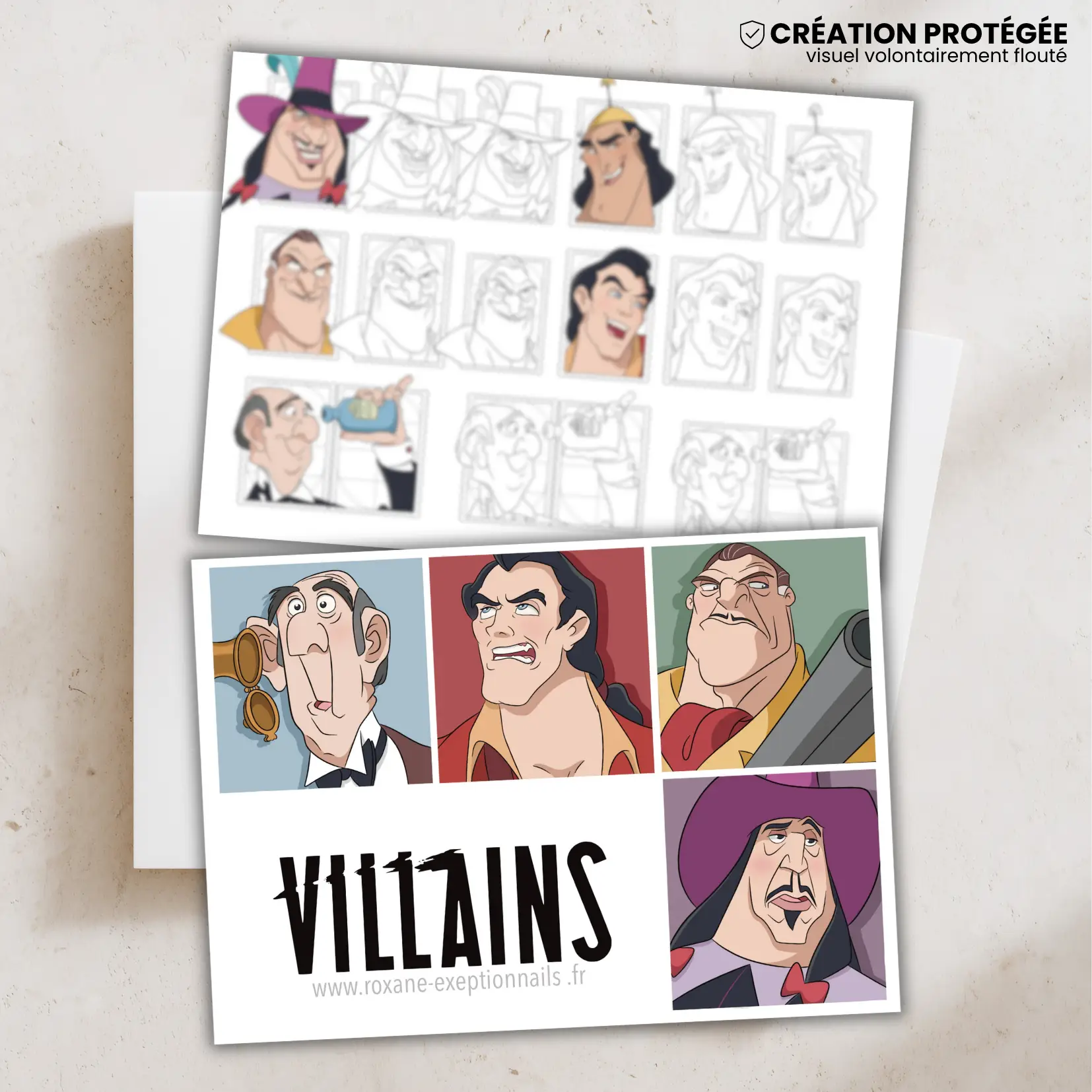Vilains n°6 (Ratcliffe, Kronk, Clayton, Gaston, Edgar) – 1 mini carte