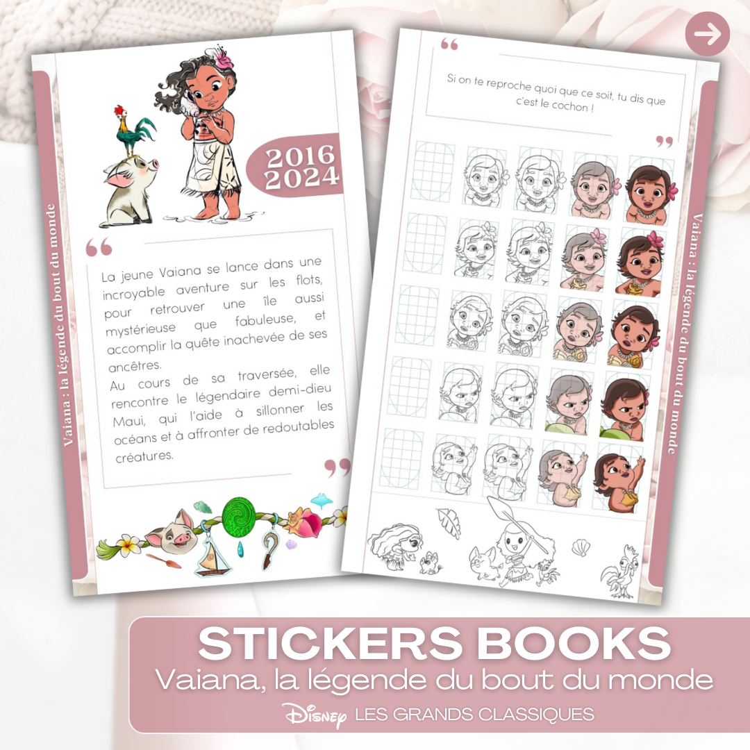 Vaiana- Stickers Book (format numérique)