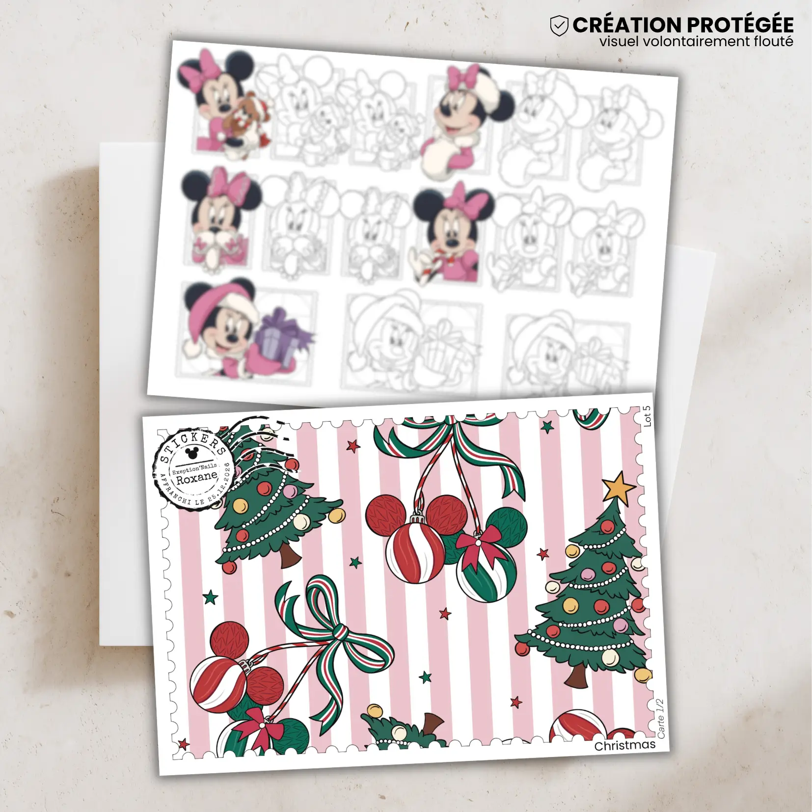 Christmas – 2 minis cartes – Lot n°5