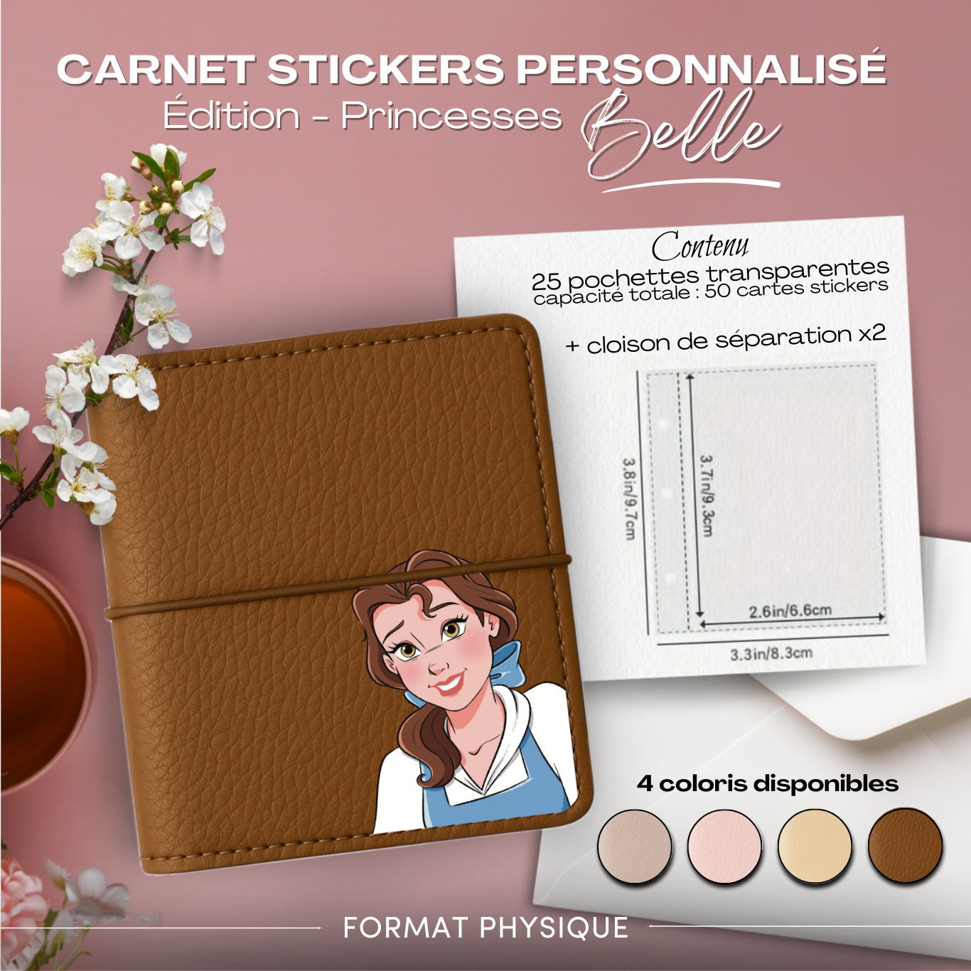 Carnet Stickers personnalisé - Édition Princesse - Belle – Image 4