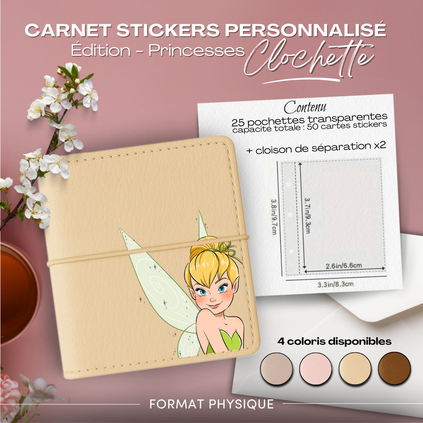 Carnet Stickers personnalisé - Édition Princesse - Clochette – Image 3