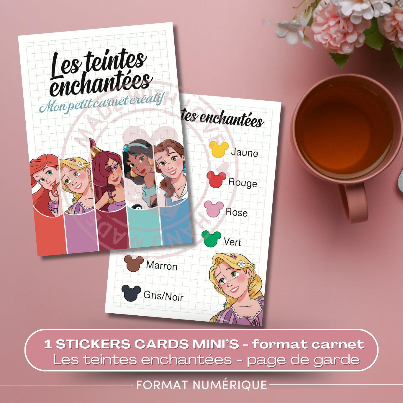 1 carte page de garde – Édition Princesses