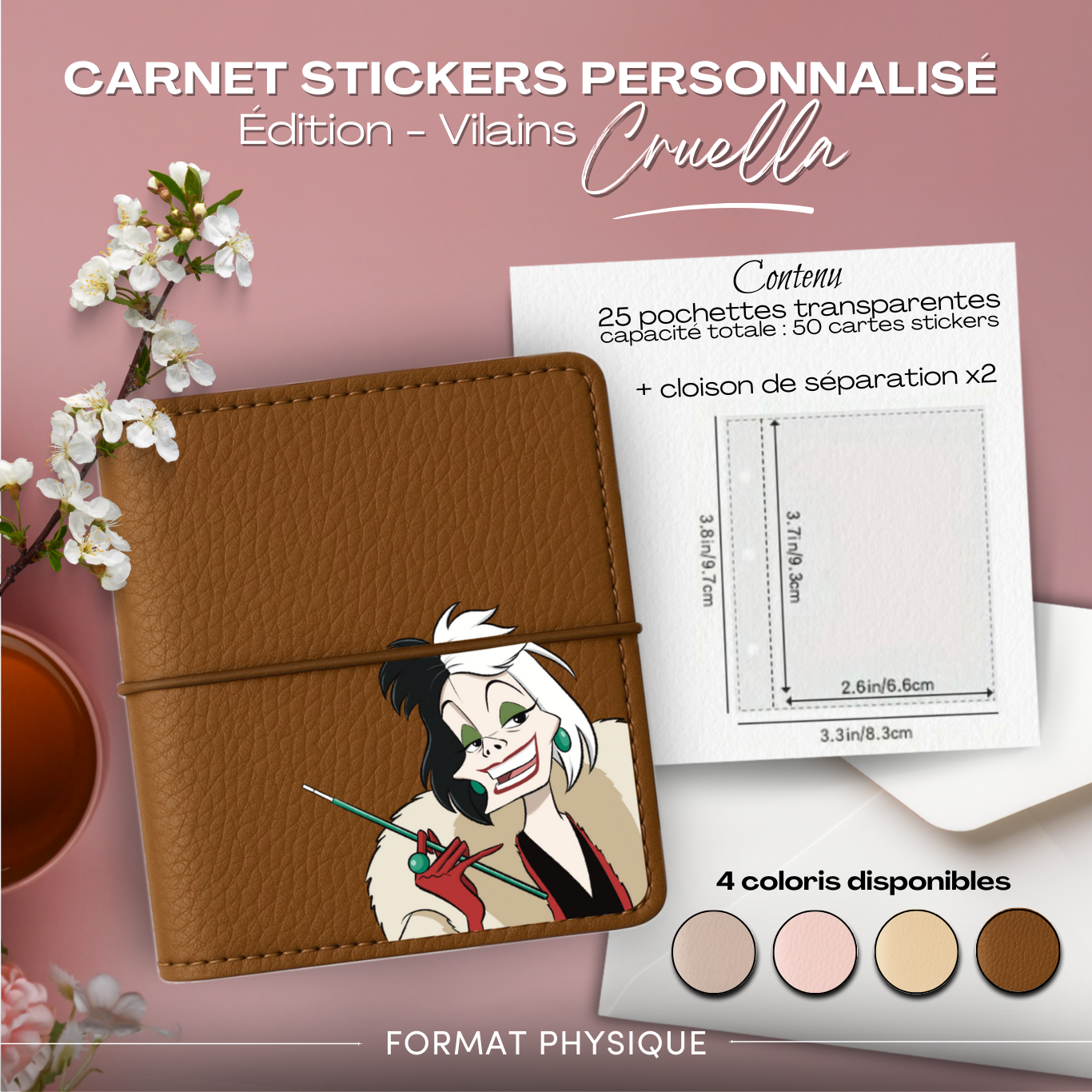 Carnet Stickers personnalisé - Édition Vilains - Cruella – Image 4
