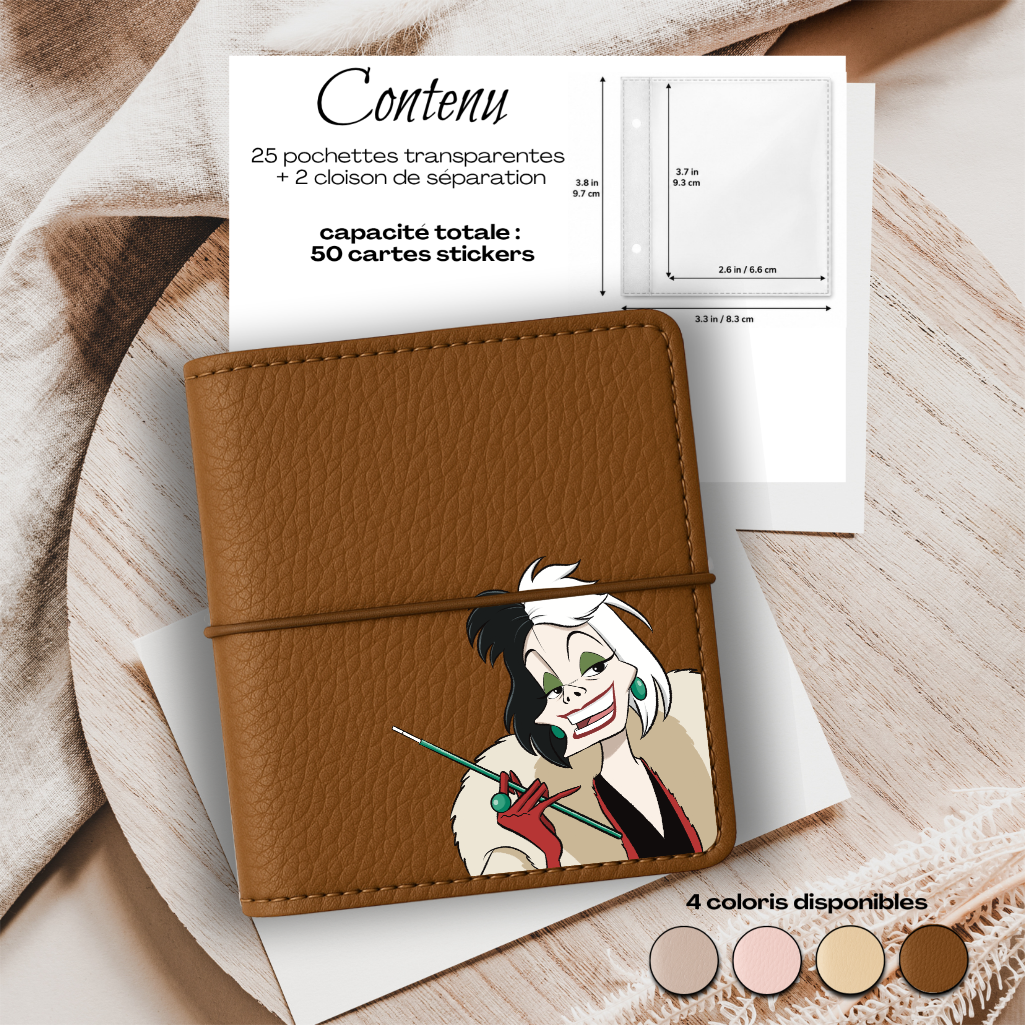 Carnet Stickers personnalisé – Cruella