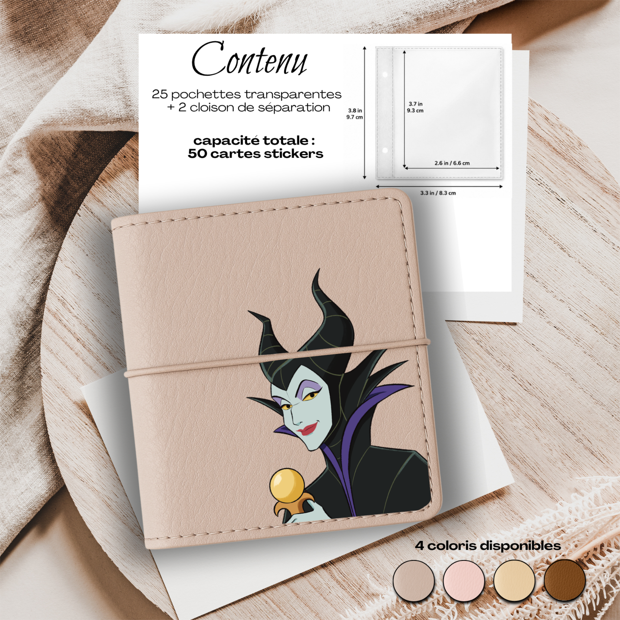 Carnet Stickers personnalisé – Maléfique