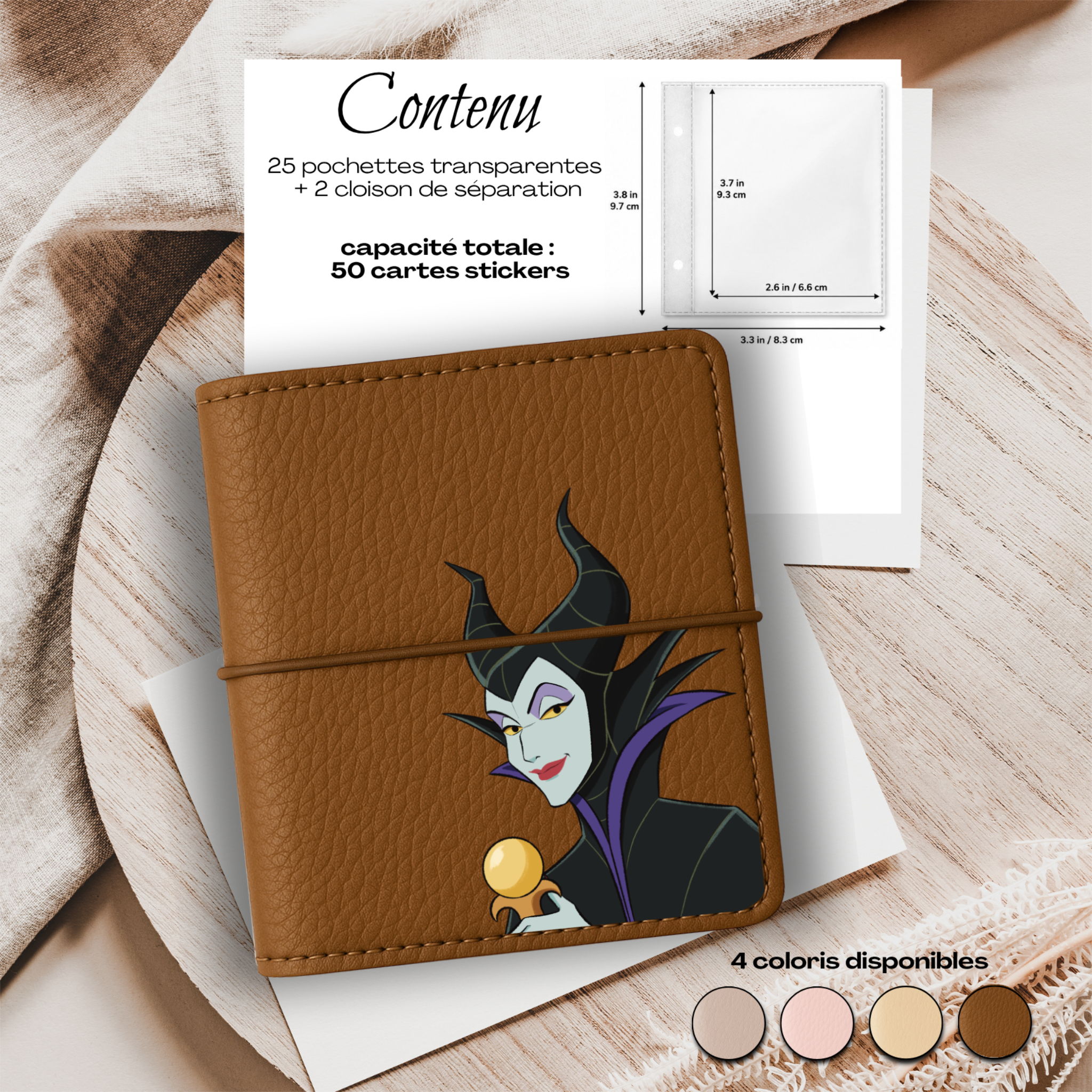 Carnet Stickers personnalisé – Maléfique