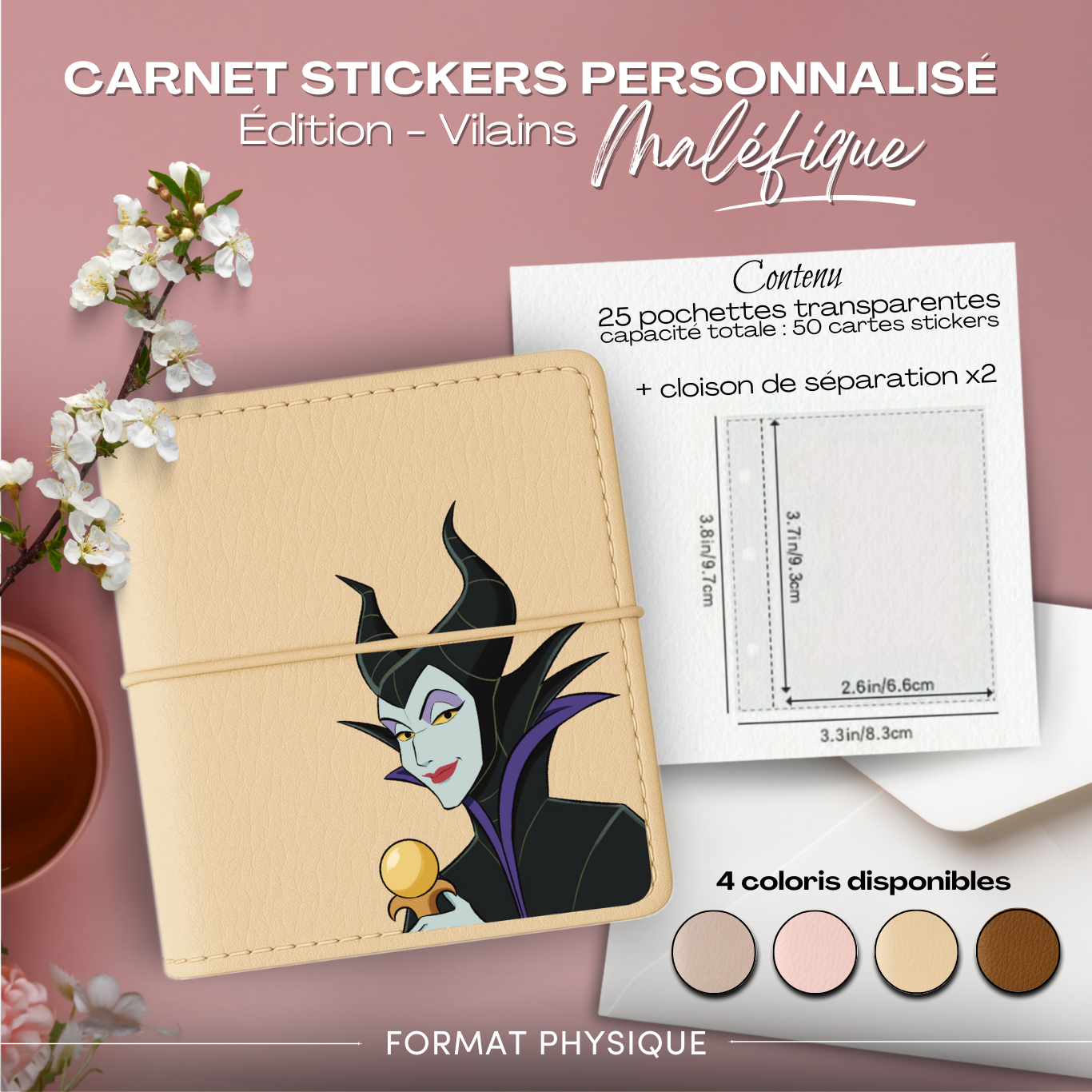 Carnet Stickers personnalisé - Édition Vilains - Maléfique – Image 3