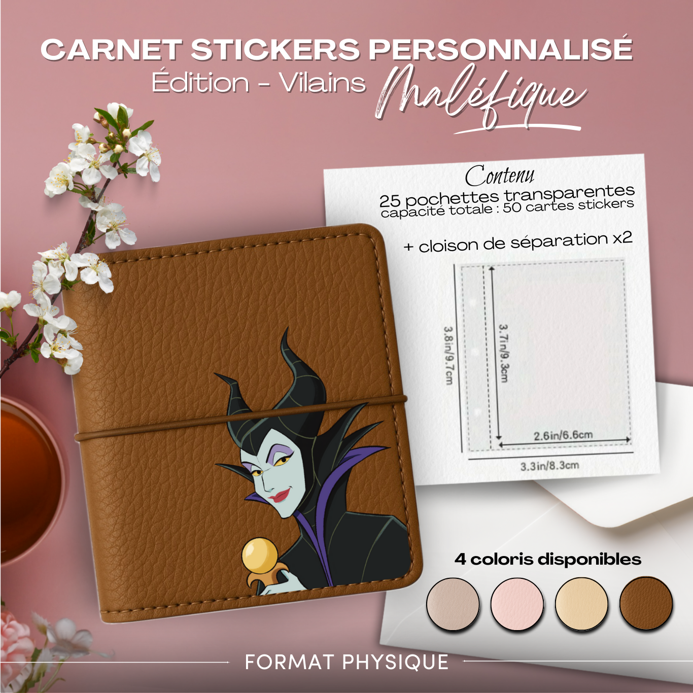 Carnet Stickers personnalisé - Édition Vilains - Maléfique – Image 4