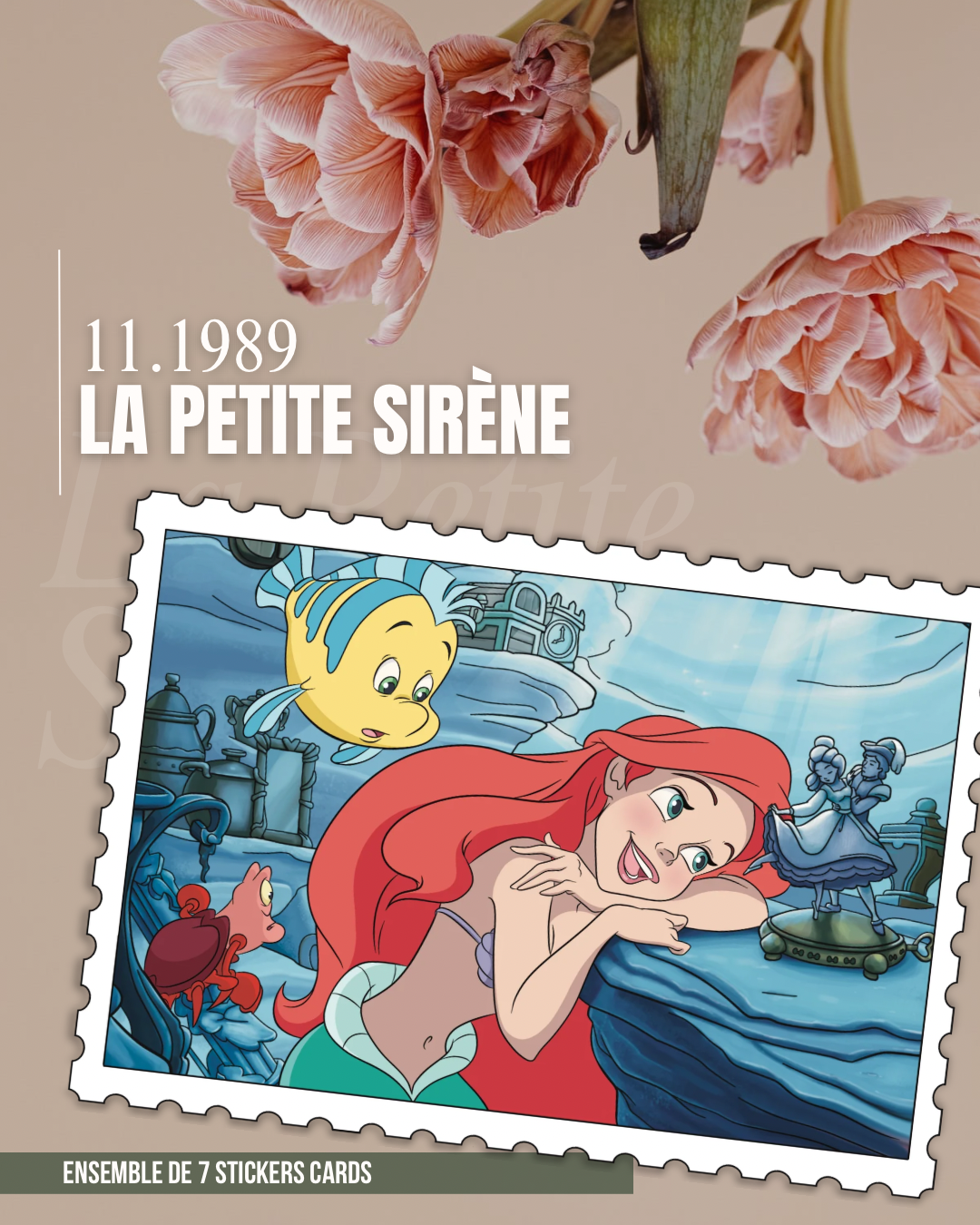 La Petite Sirène – lot de 7 cartes