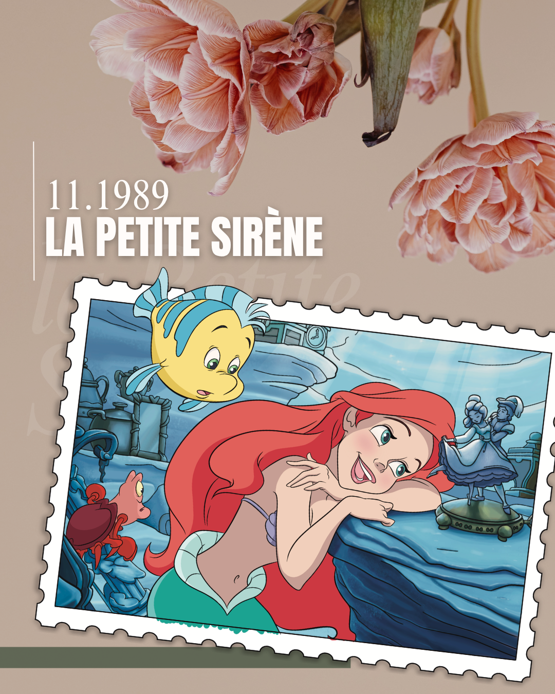 La Petite Sirène – lot de 7 cartes