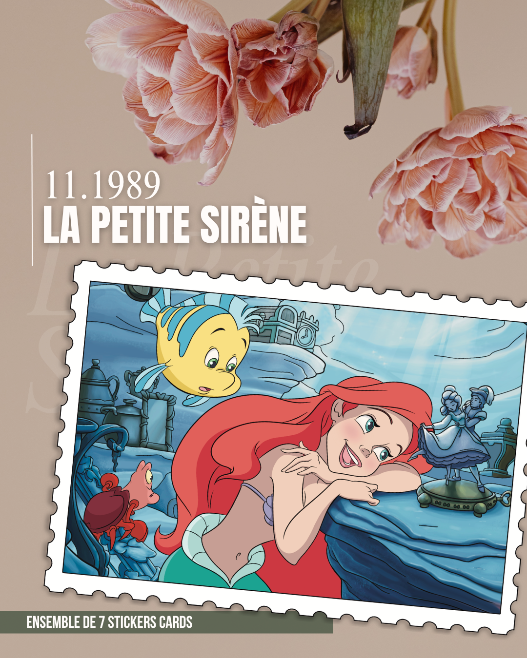 La Petite Sirène – lot de 7 cartes