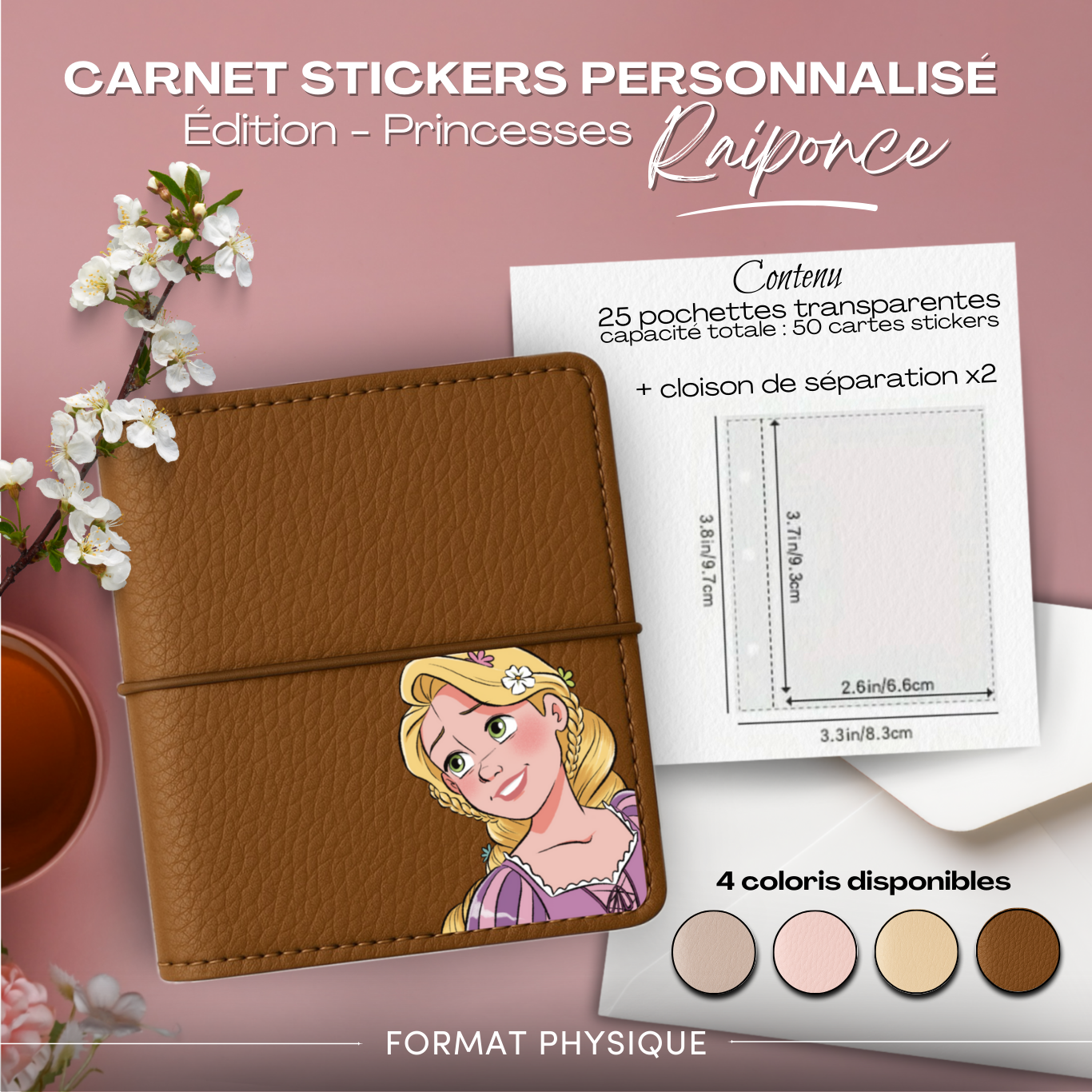 Carnet Stickers personnalisé - Édition Princesse - Raiponce – Image 3