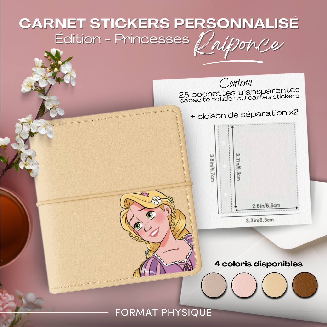 Carnet Stickers personnalisé - Édition Princesse - Raiponce – Image 4