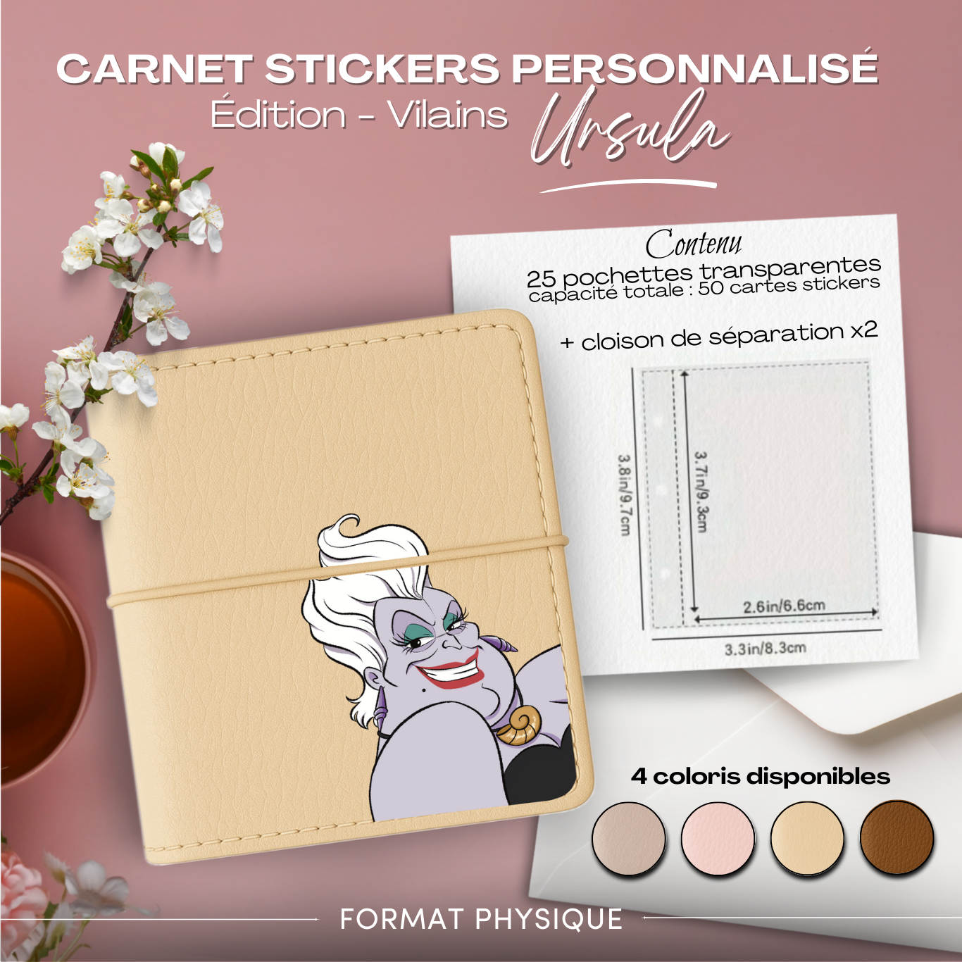 Carnet Stickers personnalisé - Édition Vilains - Ursula – Image 3